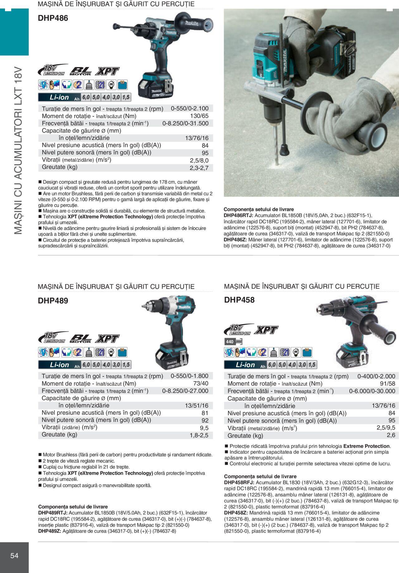 makita - Makita catalog - Mașini Profesionale de joi 01.02.2024 - page: 54