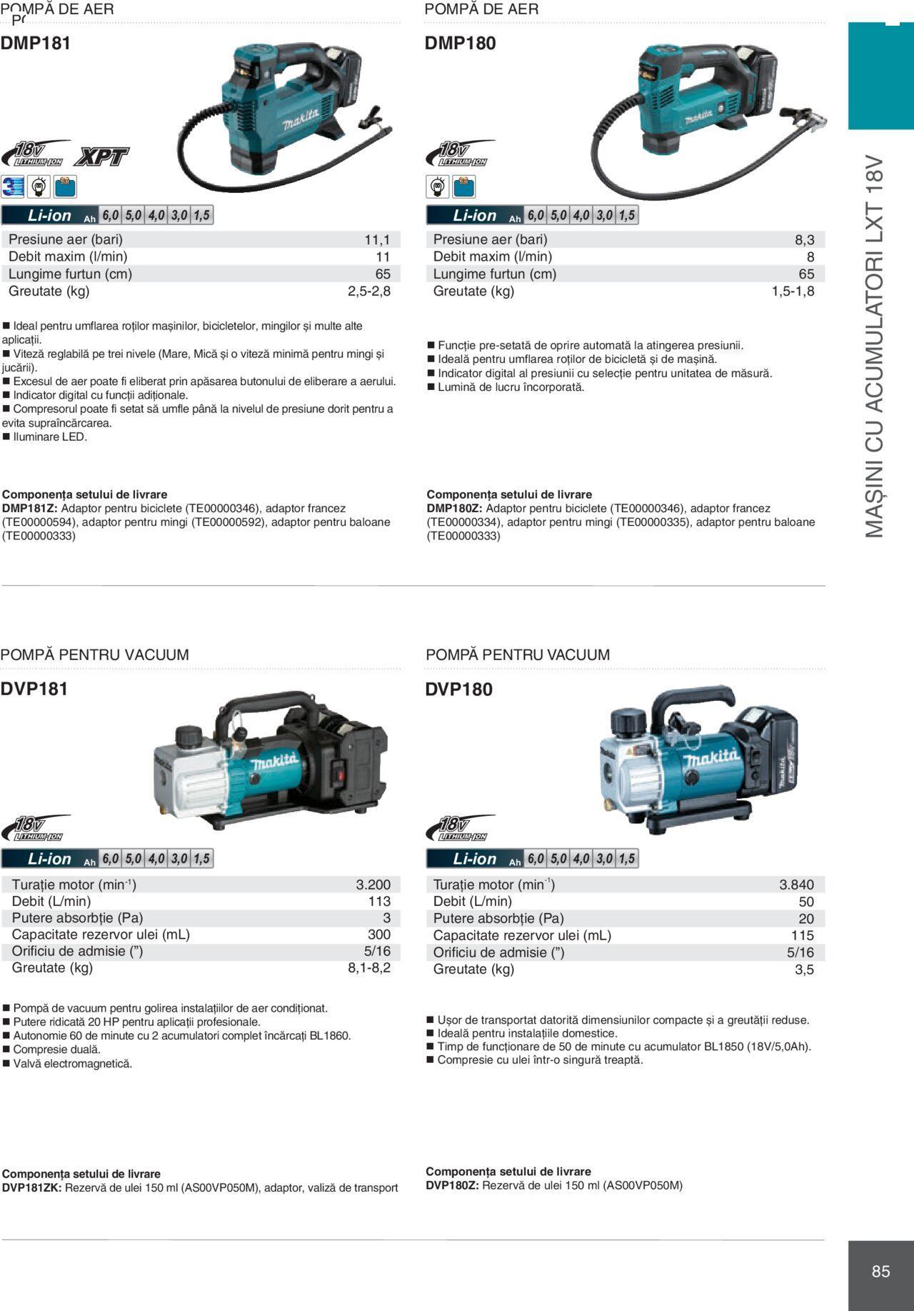 makita - Makita catalog - Mașini Profesionale de joi 01.02.2024 - page: 85