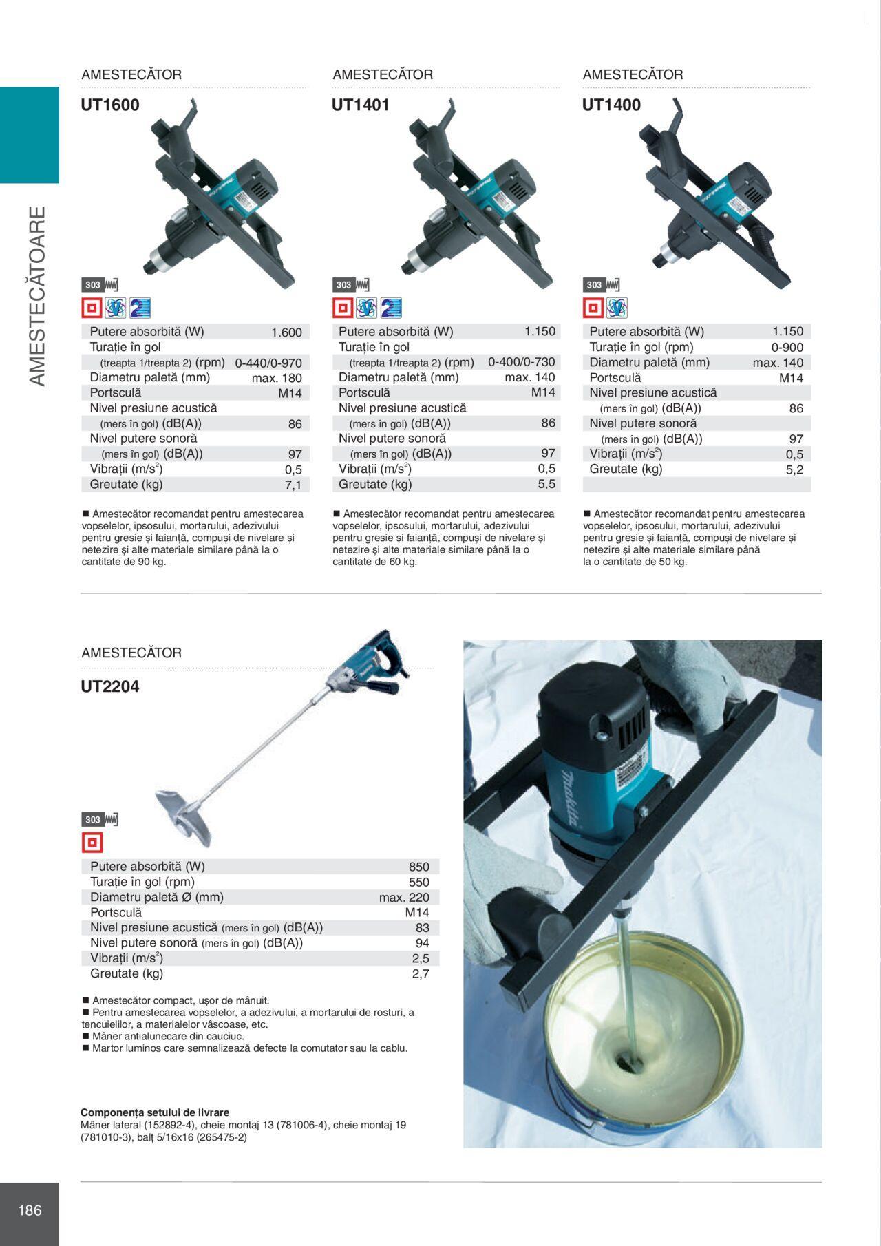 makita - Makita catalog - Mașini Profesionale de joi 01.02.2024 - page: 186