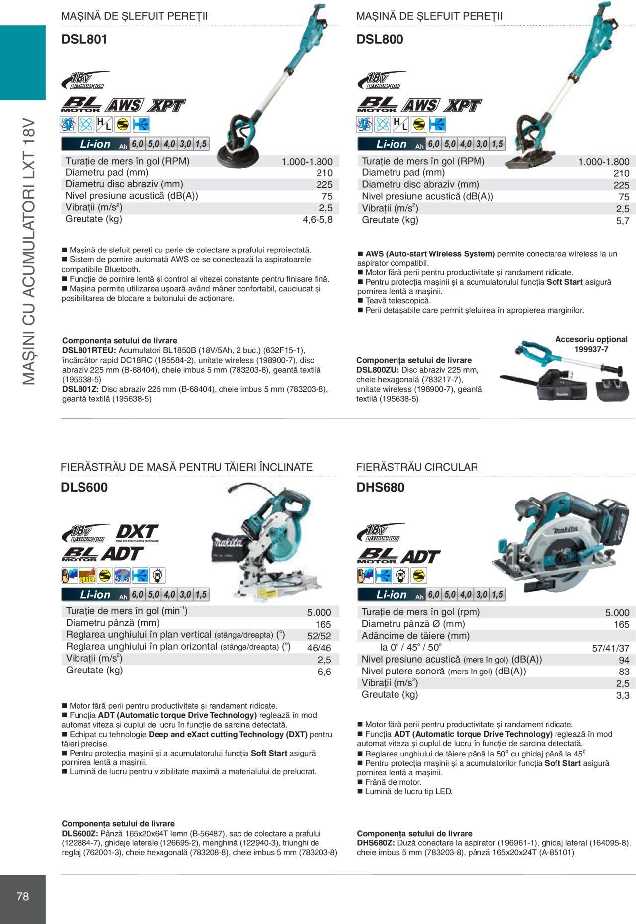 makita - Makita catalog - Mașini Profesionale de joi 01.02.2024 - page: 78