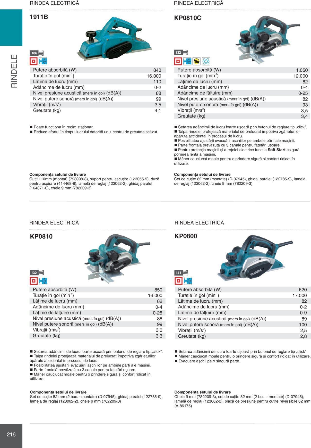 makita - Makita catalog - Mașini Profesionale de joi 01.02.2024 - page: 216