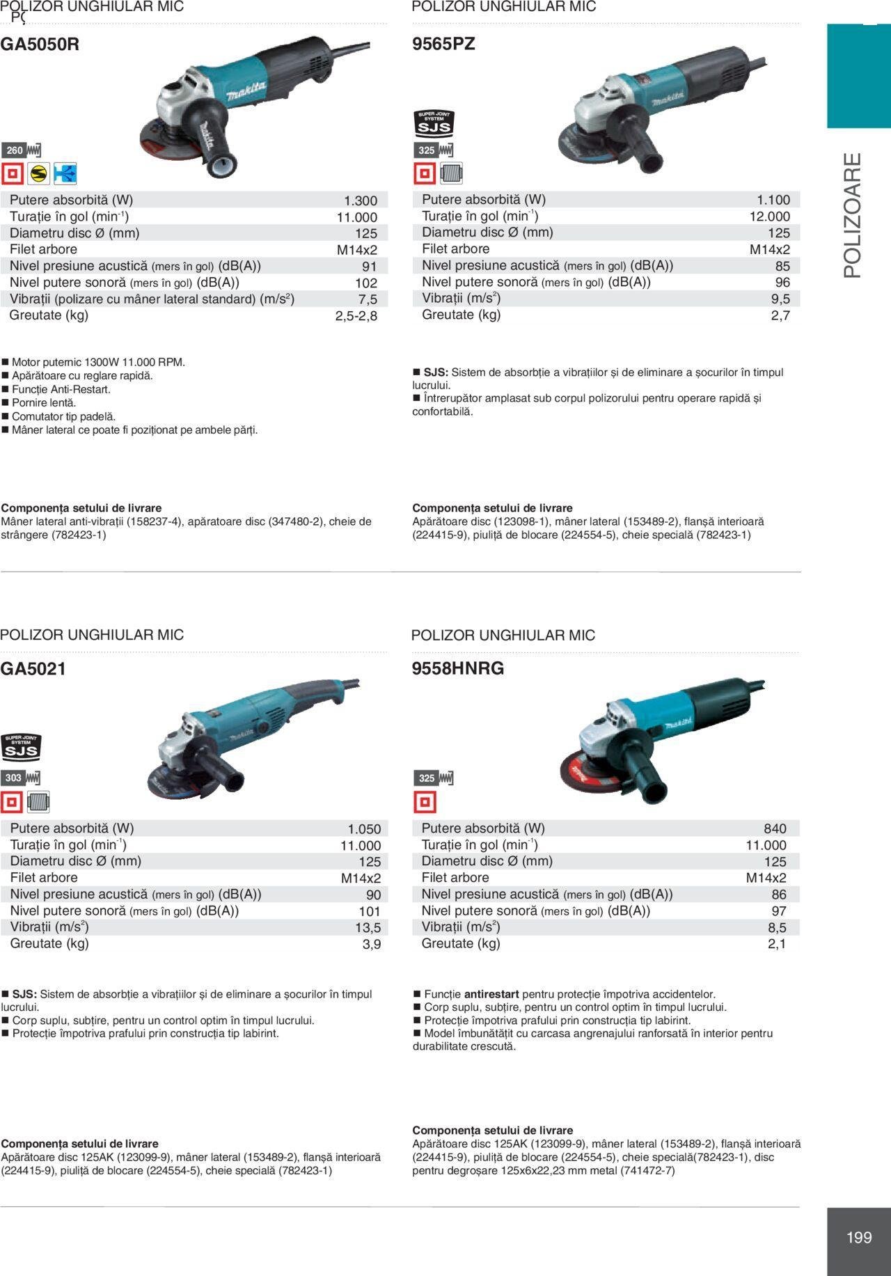 makita - Makita catalog - Mașini Profesionale de joi 01.02.2024 - page: 199