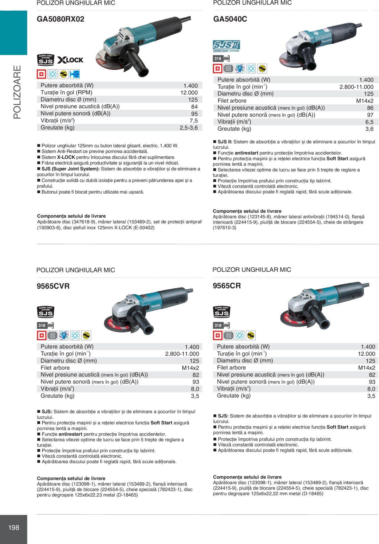 makita - Makita catalog - Mașini Profesionale de joi 01.02.2024 - page: 198