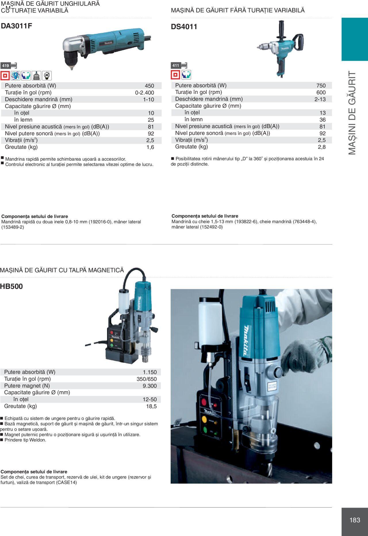 makita - Makita catalog - Mașini Profesionale de joi 01.02.2024 - page: 183