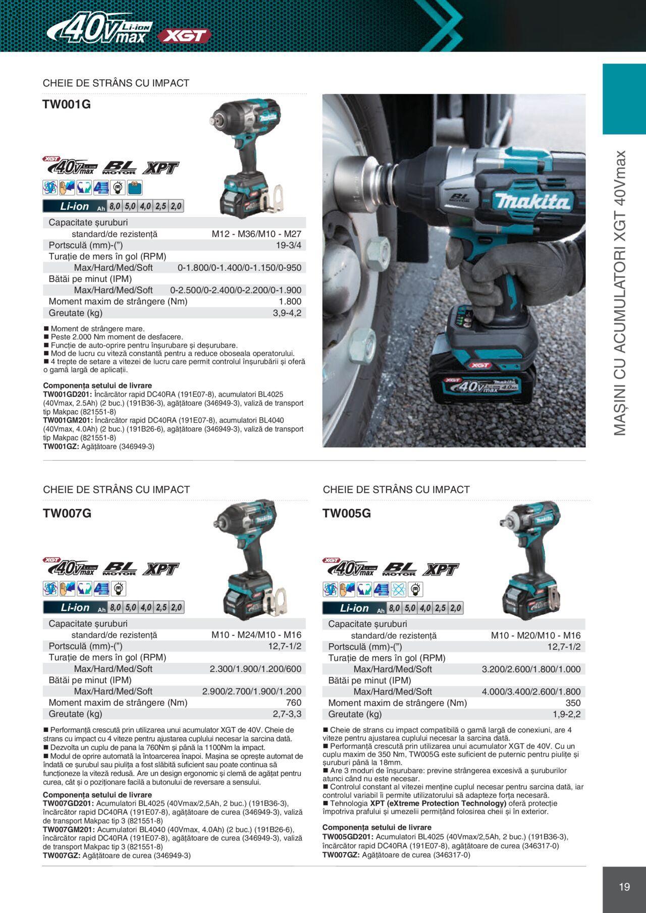 makita - Makita catalog - Mașini Profesionale de joi 01.02.2024 - page: 19