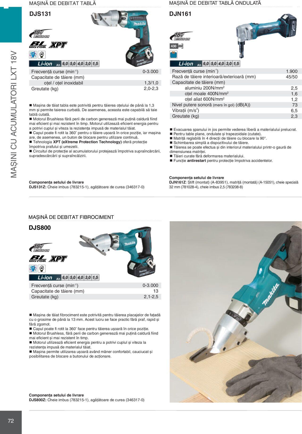 makita - Makita catalog - Mașini Profesionale de joi 01.02.2024 - page: 72