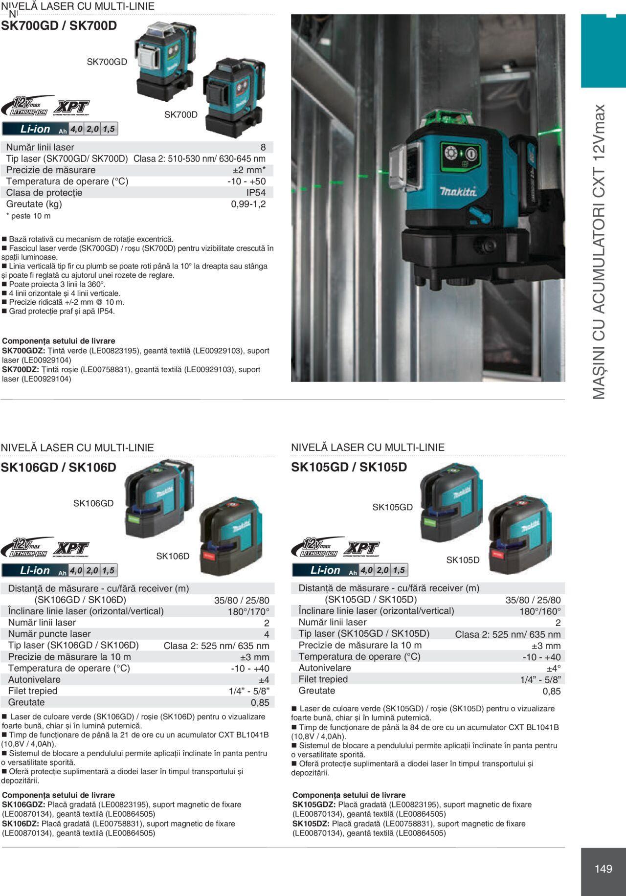 makita - Makita catalog - Mașini Profesionale de joi 01.02.2024 - page: 149