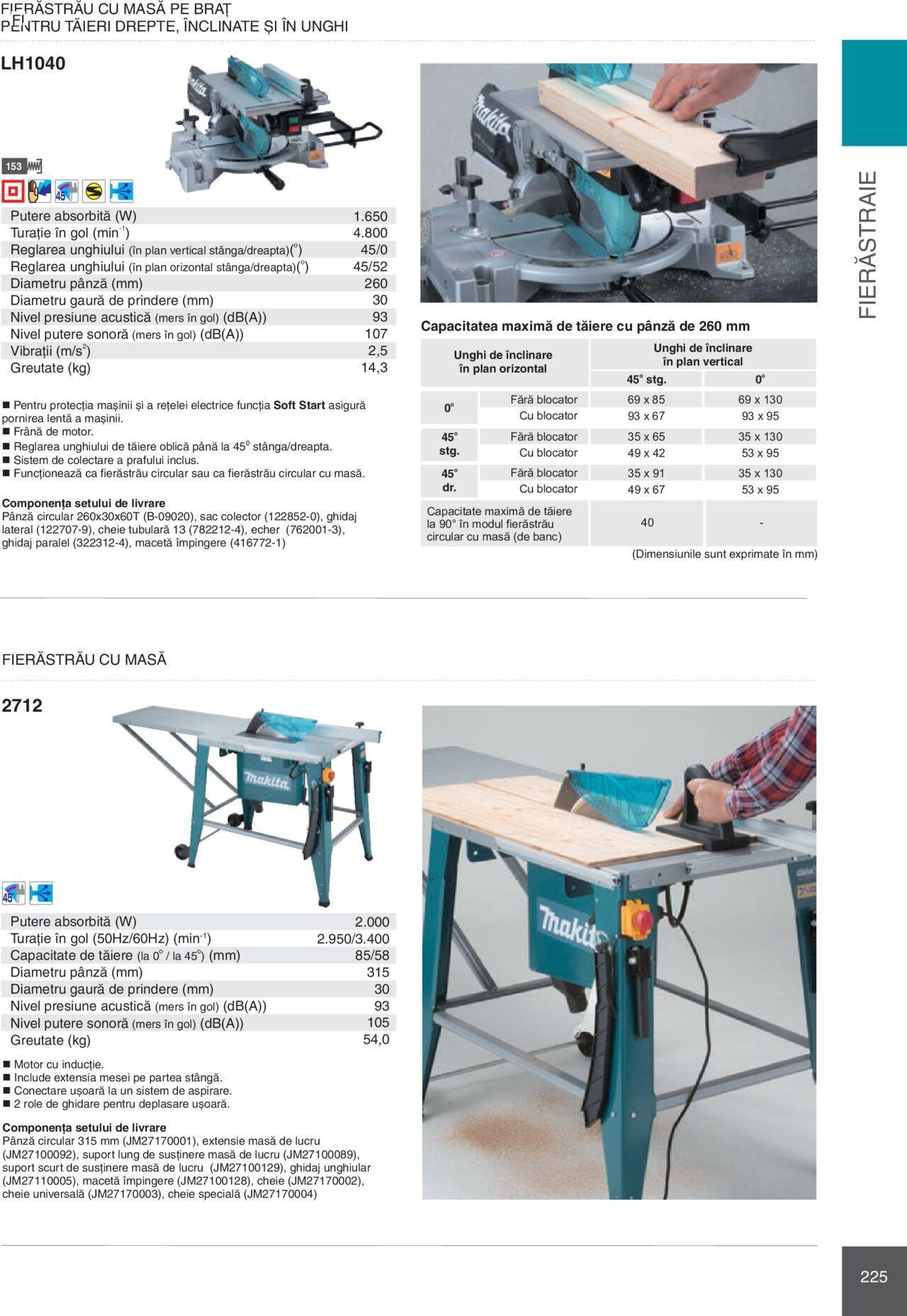 makita - Makita catalog - Mașini Profesionale de joi 01.02.2024 - page: 225