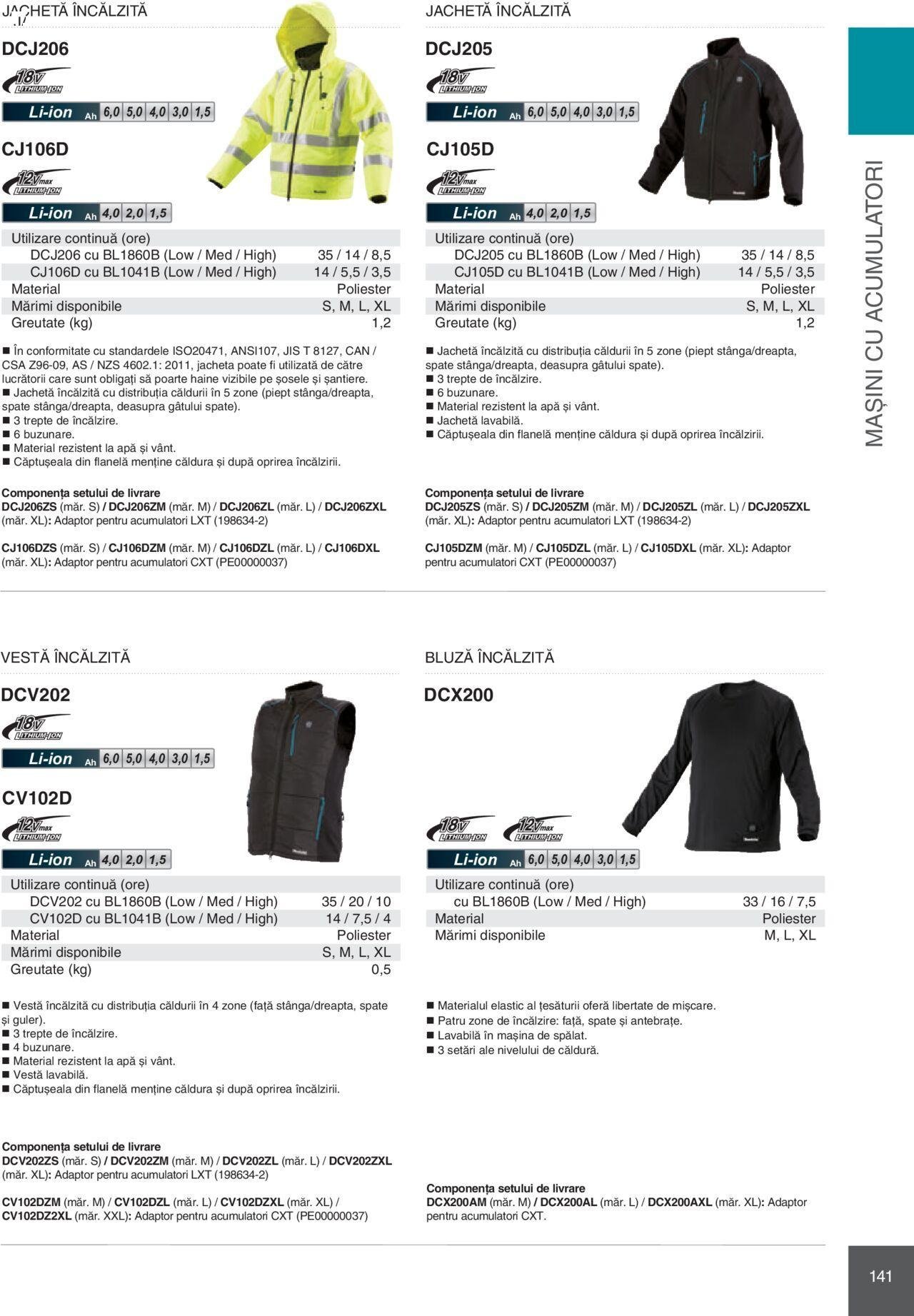 makita - Makita catalog - Mașini Profesionale de joi 01.02.2024 - page: 141