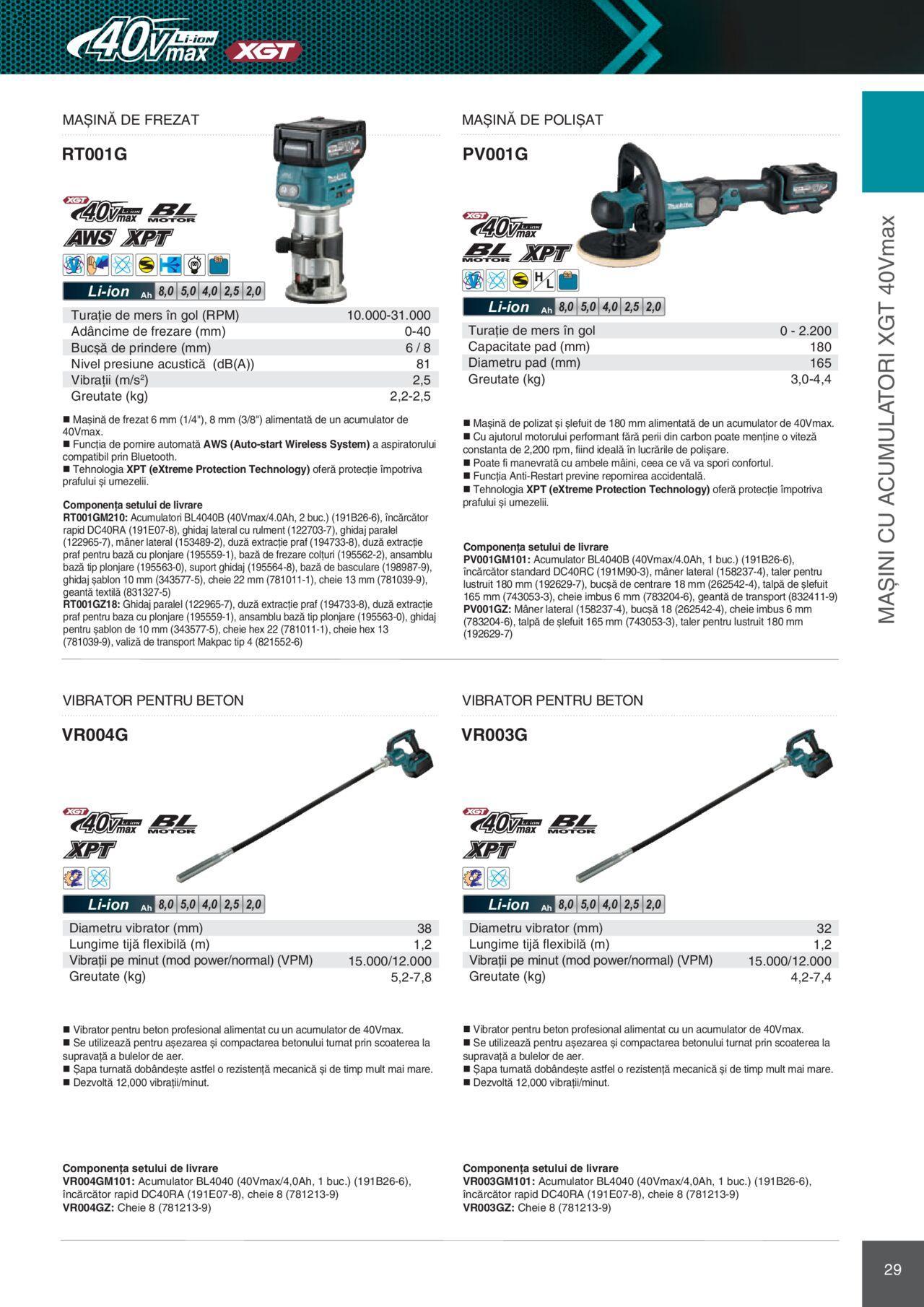 makita - Makita catalog - Mașini Profesionale de joi 01.02.2024 - page: 29