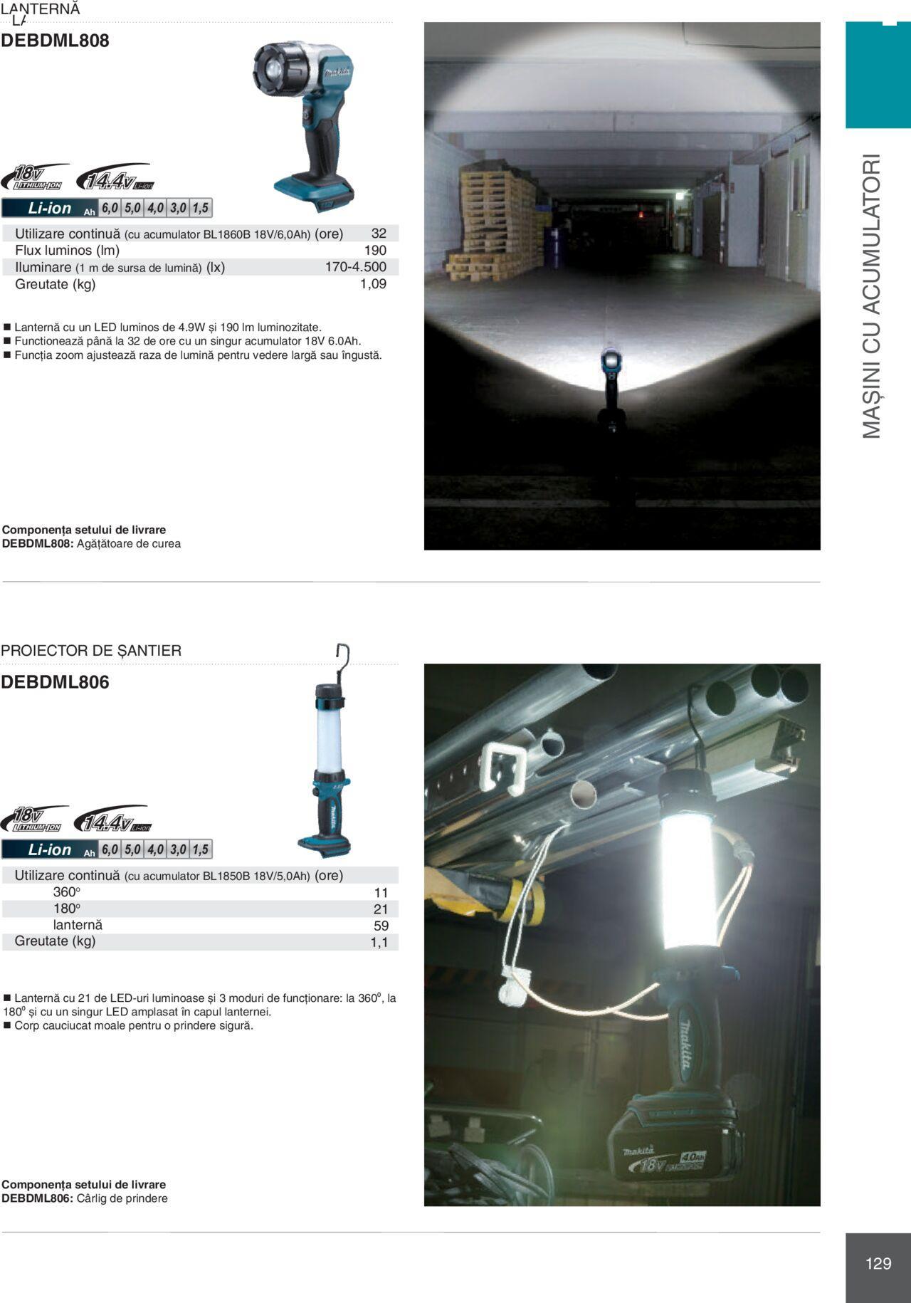 makita - Makita catalog - Mașini Profesionale de joi 01.02.2024 - page: 129