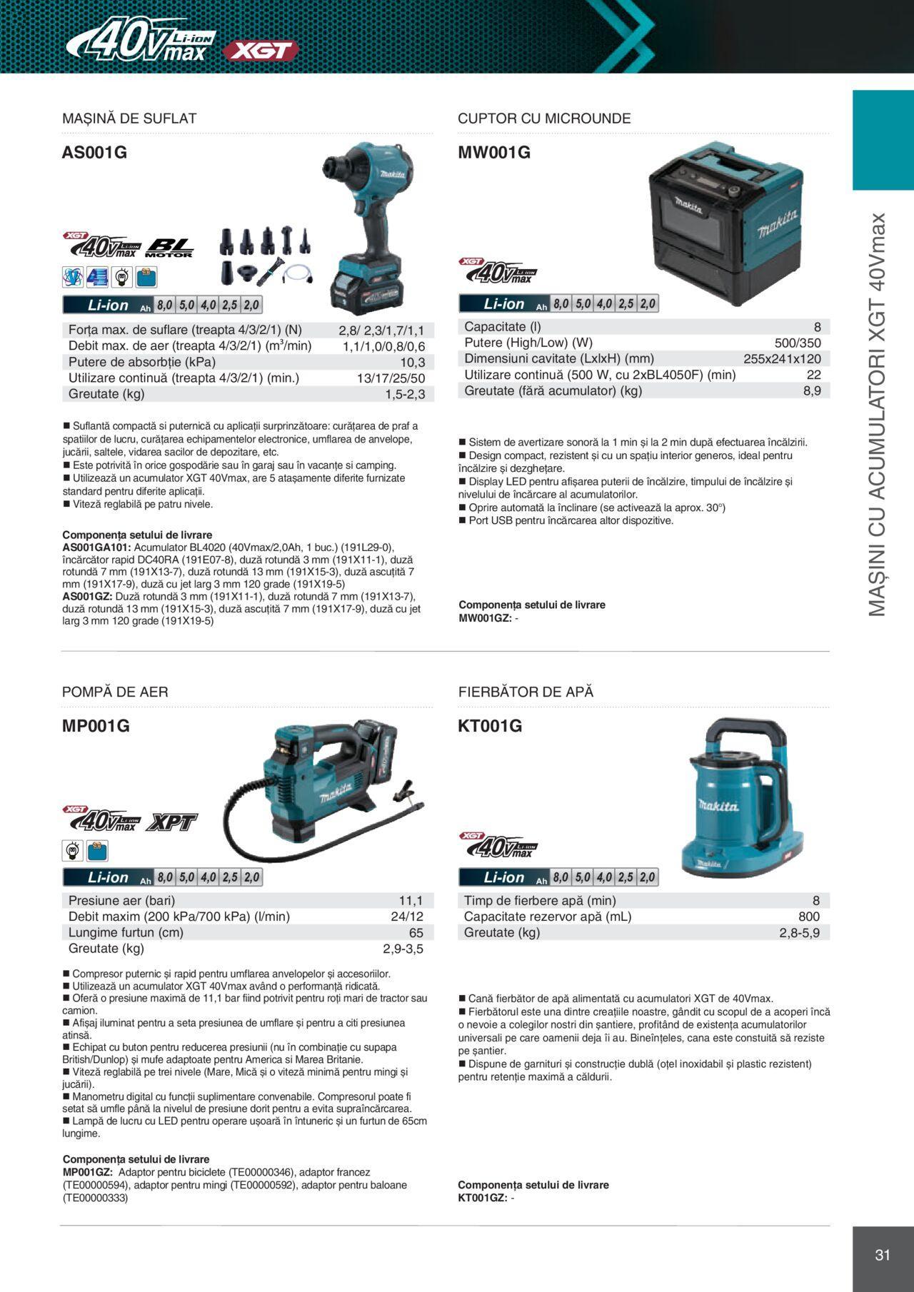 makita - Makita catalog - Mașini Profesionale de joi 01.02.2024 - page: 31