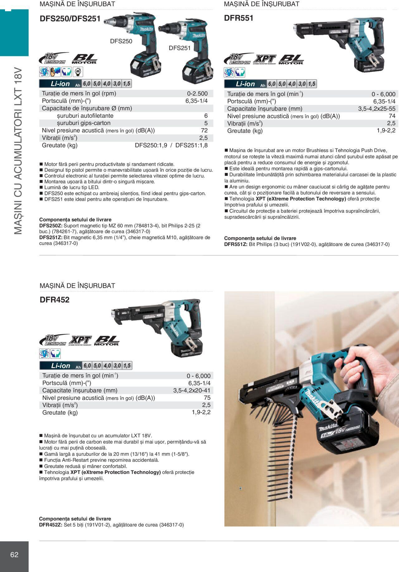 makita - Makita catalog - Mașini Profesionale de joi 01.02.2024 - page: 62