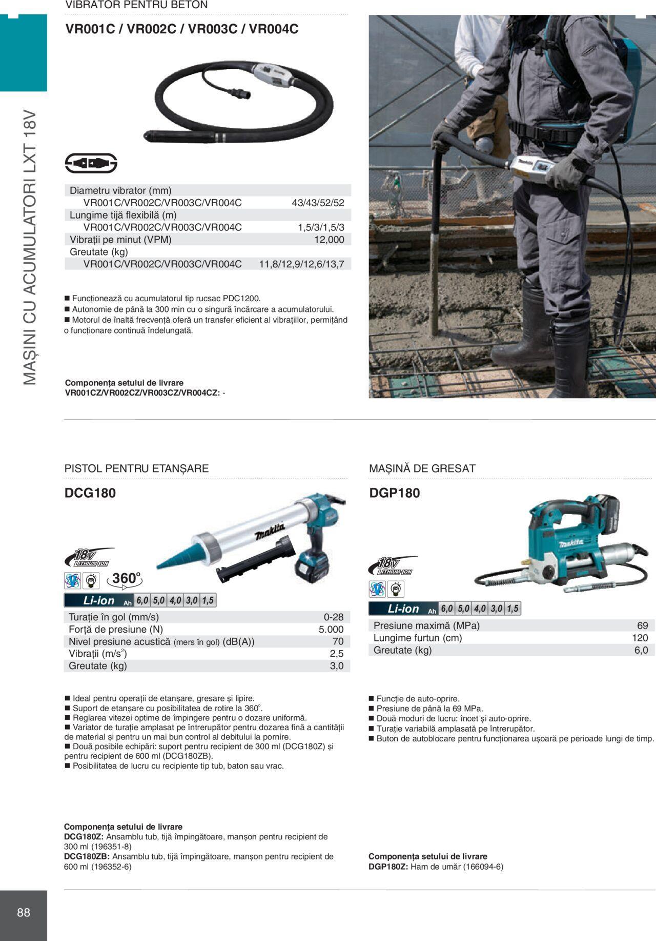 makita - Makita catalog - Mașini Profesionale de joi 01.02.2024 - page: 88