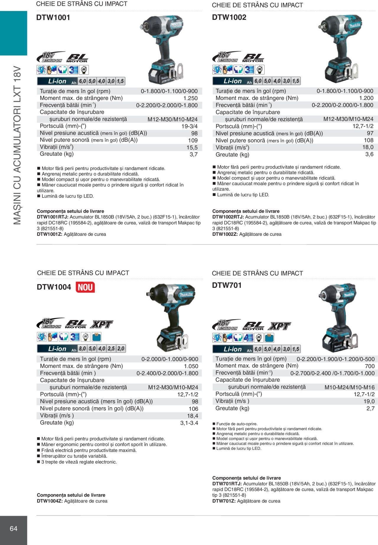 makita - Makita catalog - Mașini Profesionale de joi 01.02.2024 - page: 64