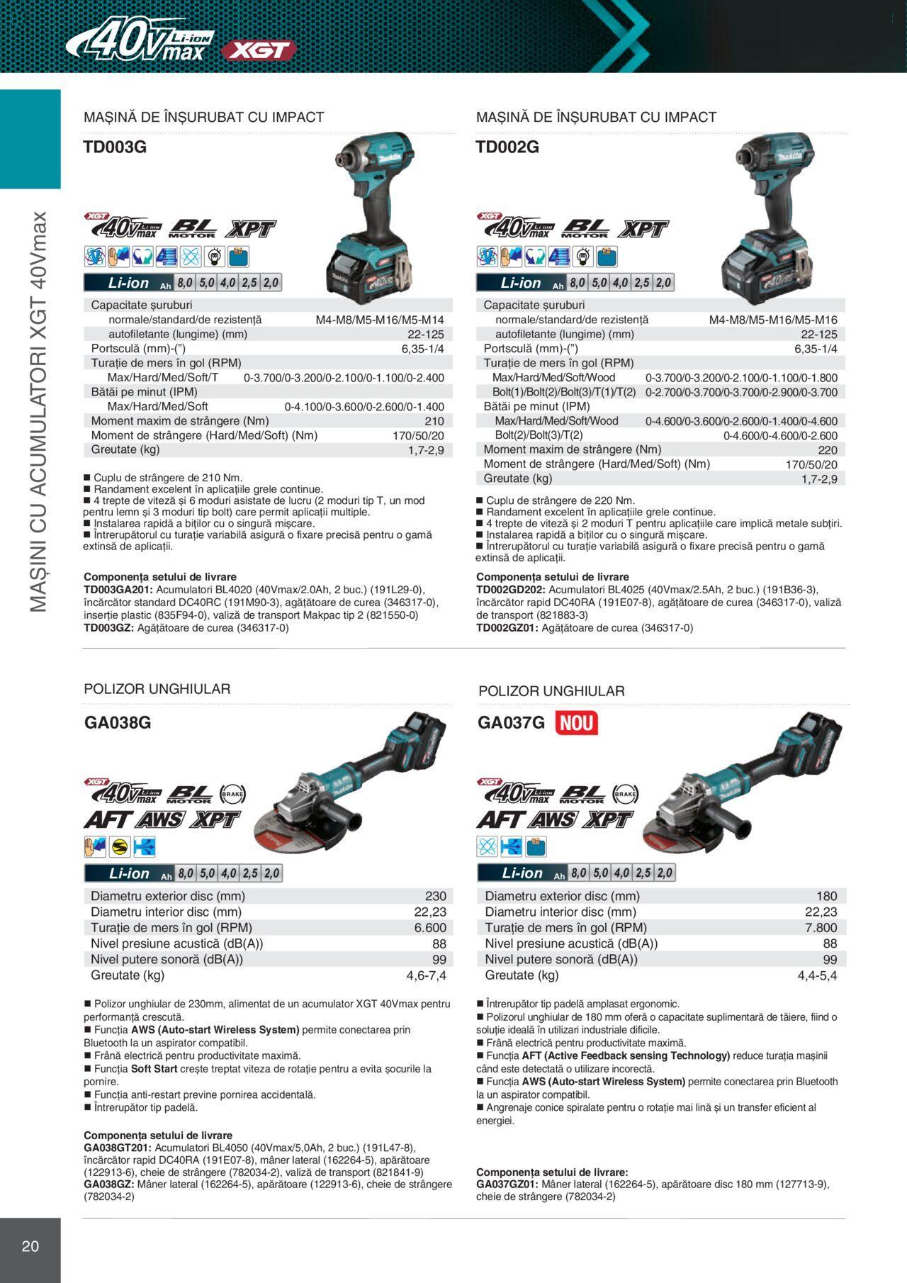 makita - Makita catalog - Mașini Profesionale de joi 01.02.2024 - page: 20