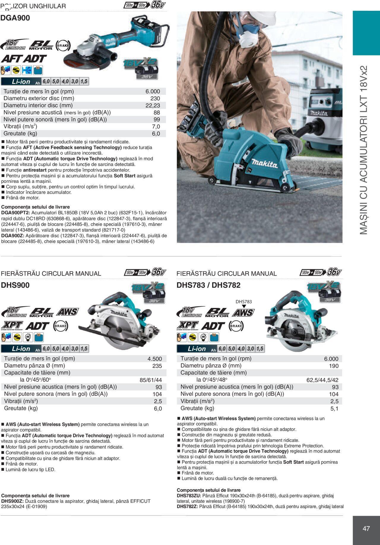 makita - Makita catalog - Mașini Profesionale de joi 01.02.2024 - page: 47