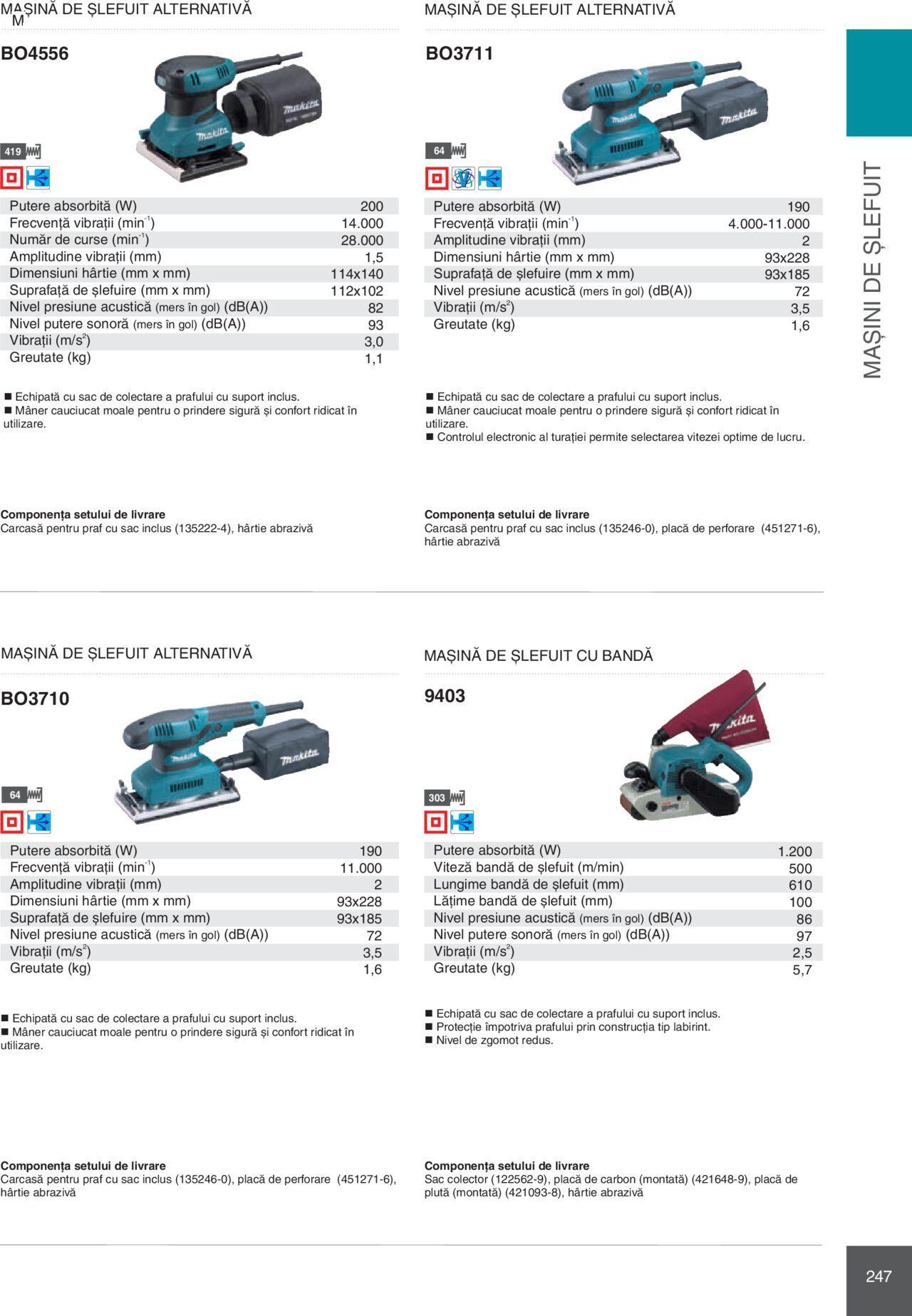 makita - Makita catalog - Mașini Profesionale de joi 01.02.2024 - page: 247