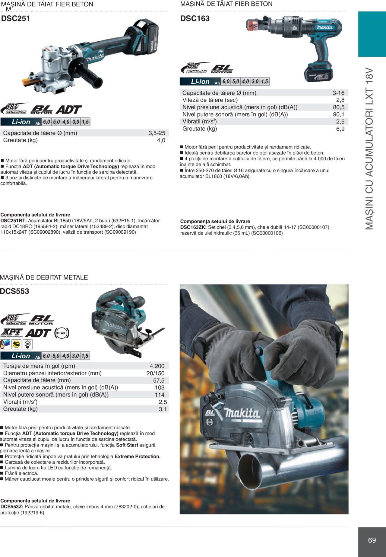 makita - Makita catalog - Mașini Profesionale de joi 01.02.2024 - page: 69