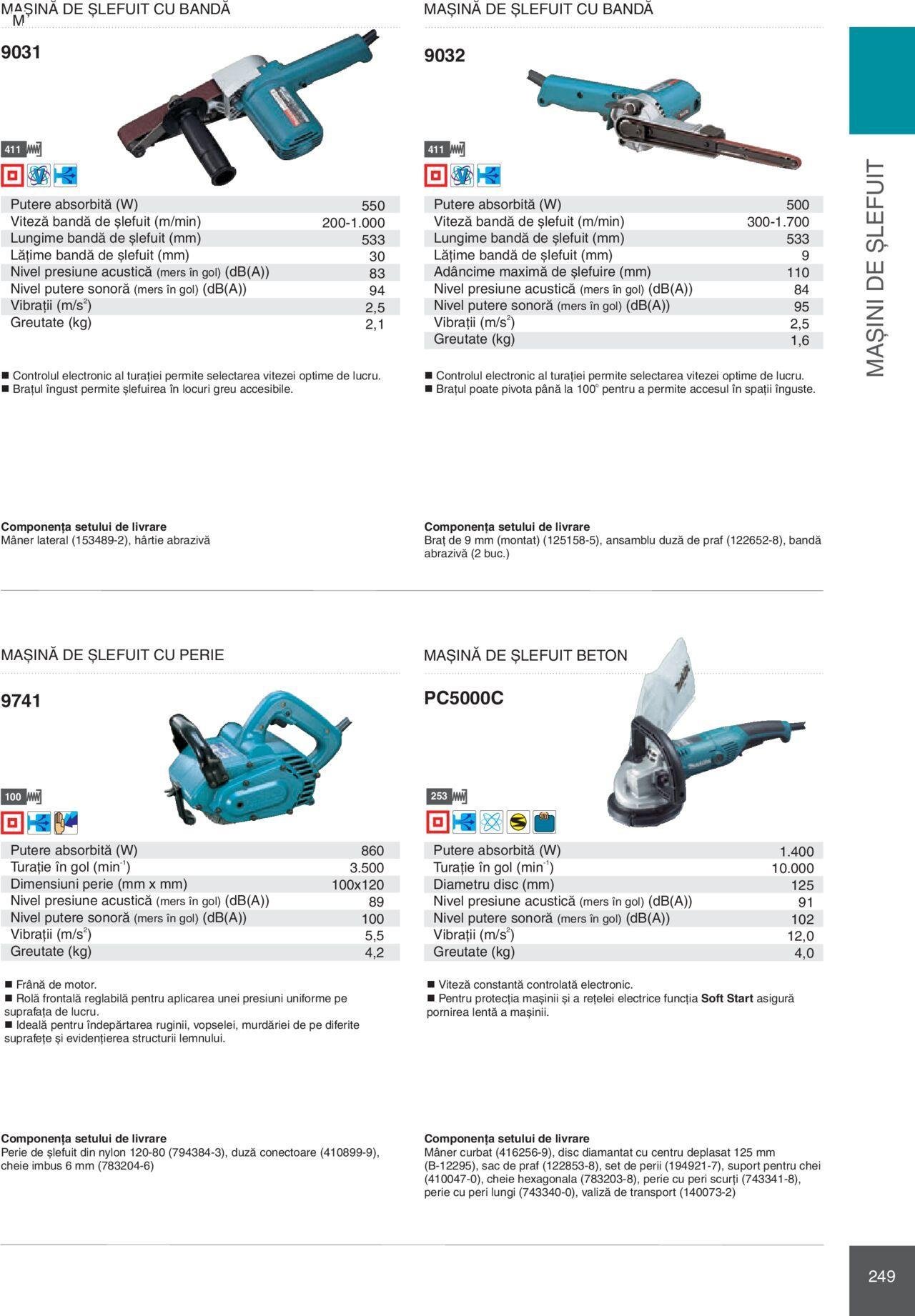 makita - Makita catalog - Mașini Profesionale de joi 01.02.2024 - page: 249