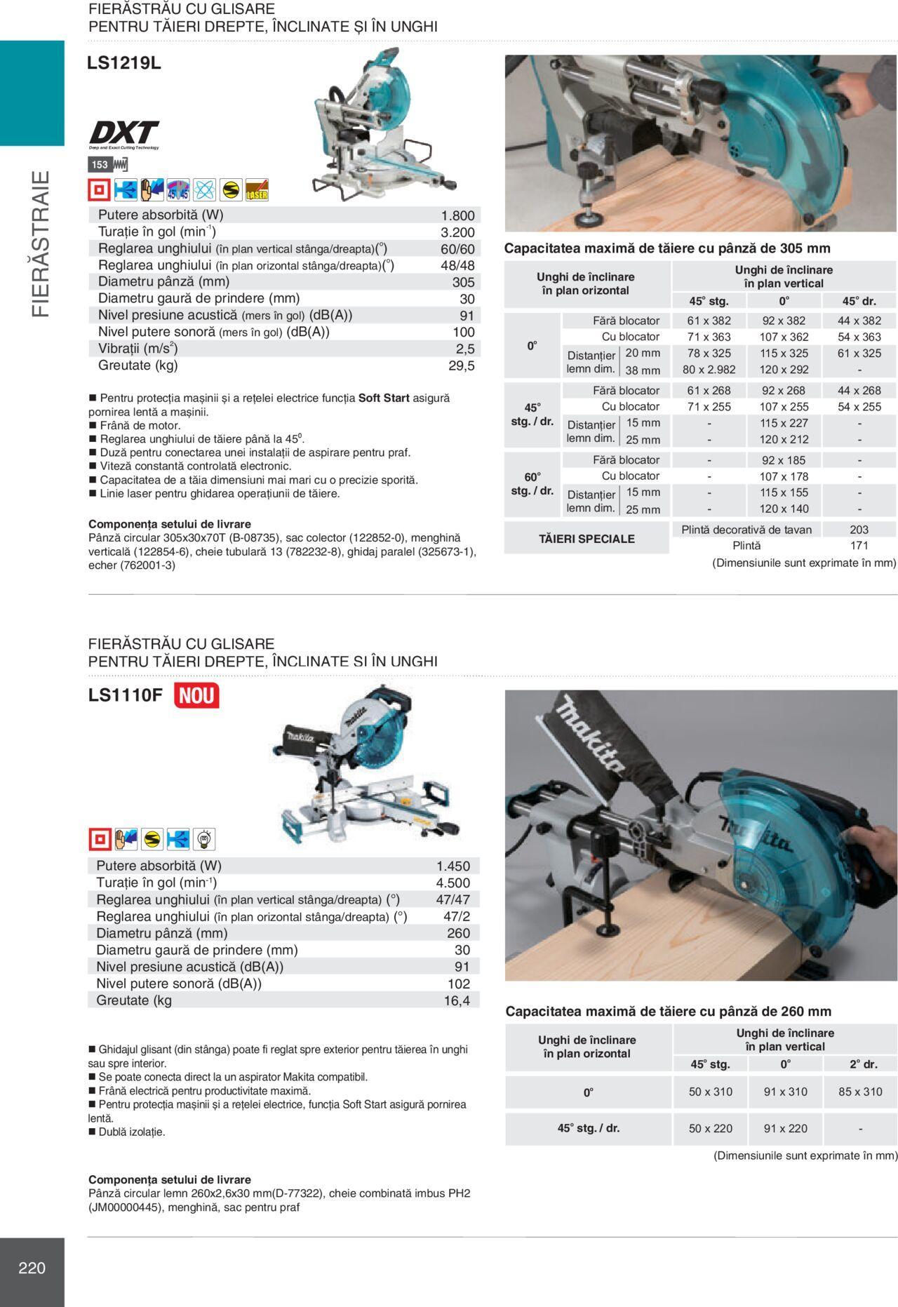 makita - Makita catalog - Mașini Profesionale de joi 01.02.2024 - page: 220