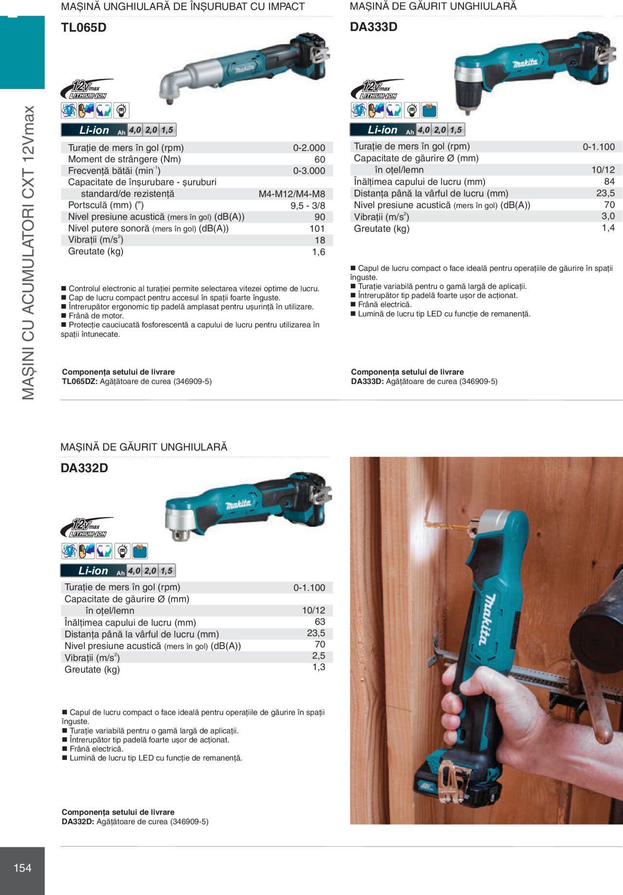 makita - Makita catalog - Mașini Profesionale de joi 01.02.2024 - page: 154