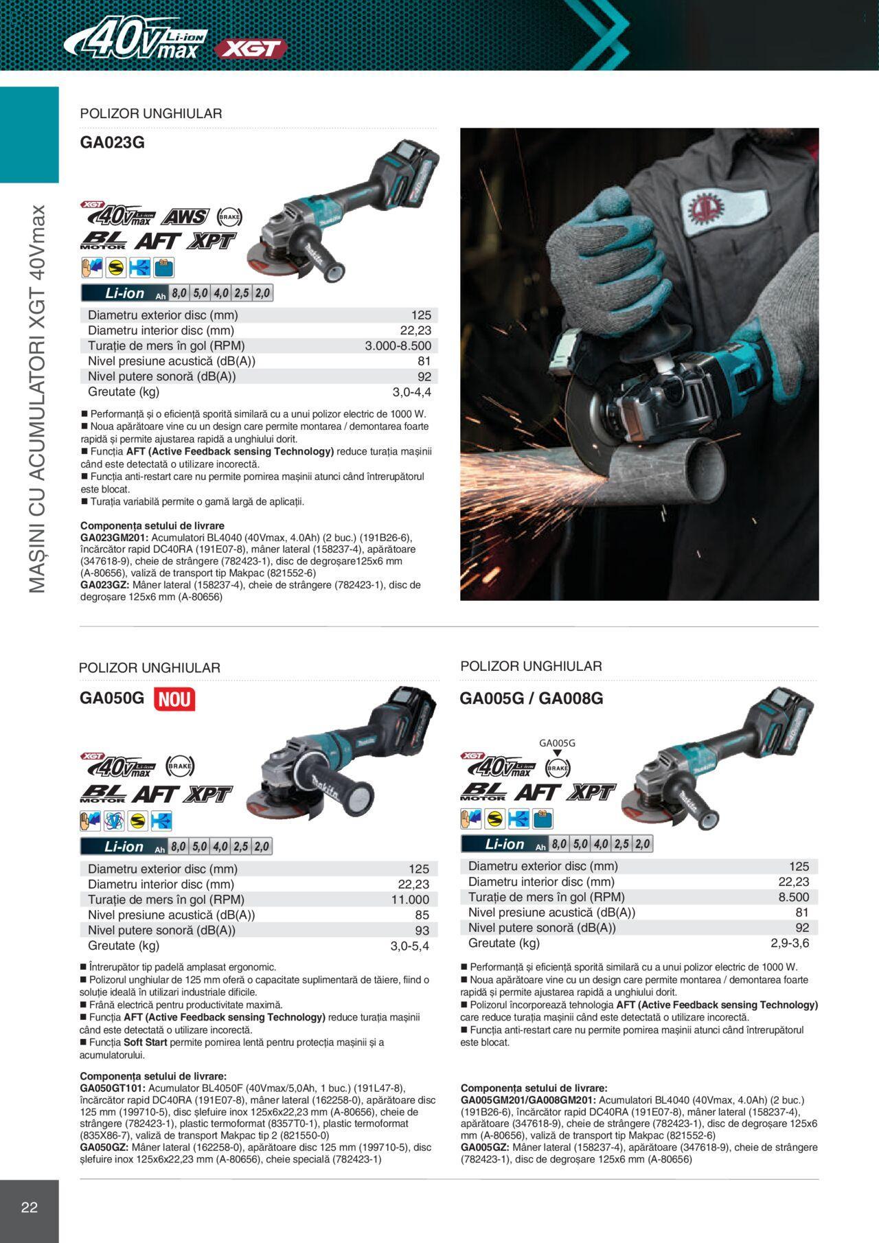 makita - Makita catalog - Mașini Profesionale de joi 01.02.2024 - page: 22