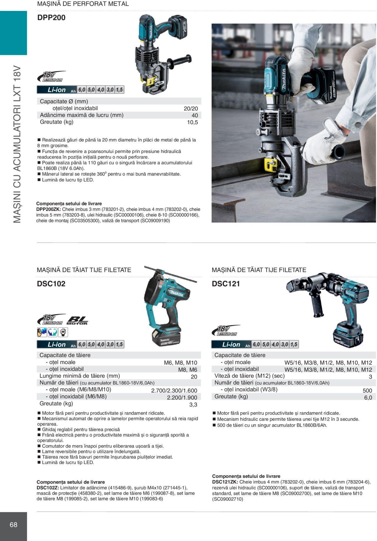 makita - Makita catalog - Mașini Profesionale de joi 01.02.2024 - page: 68