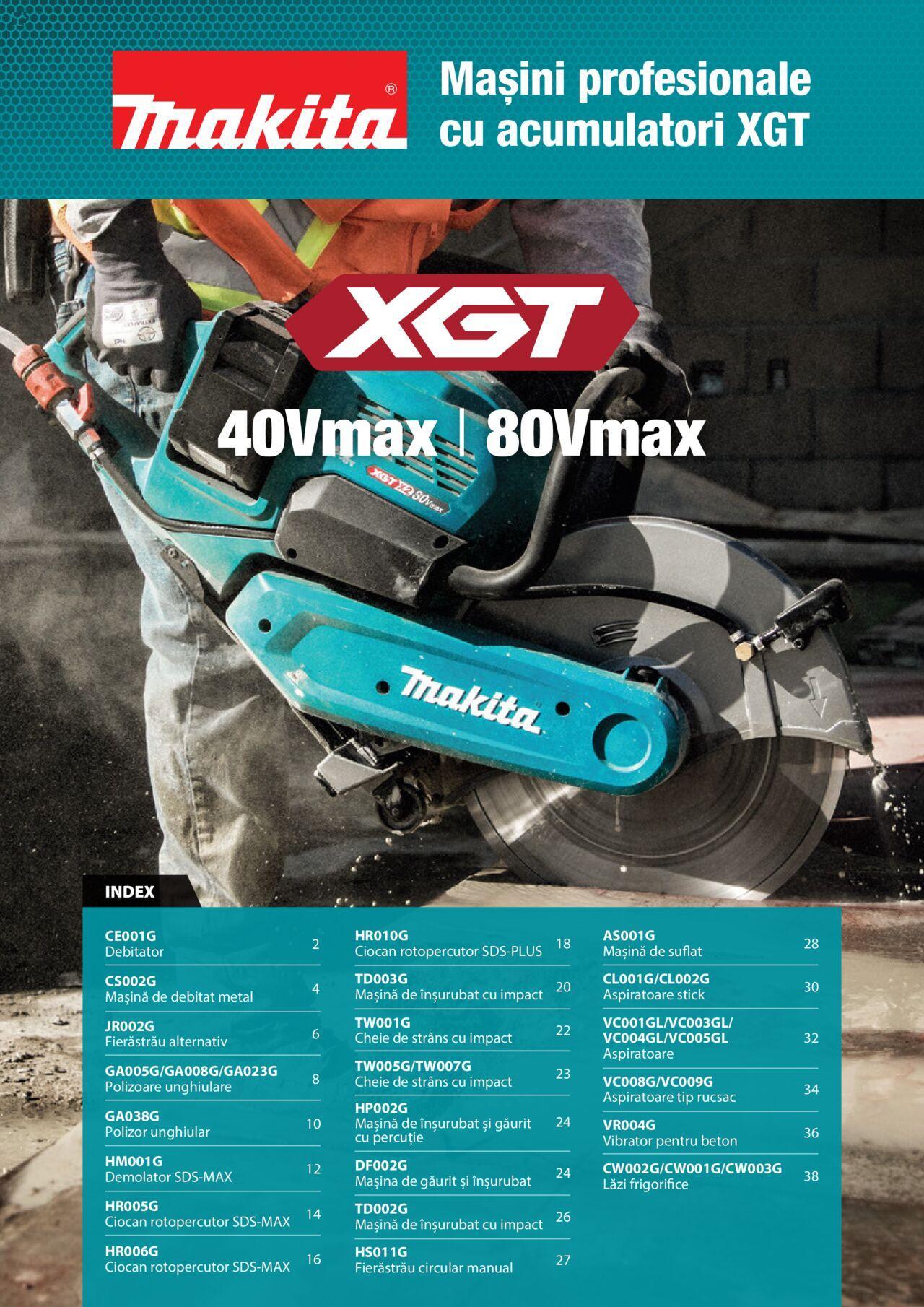 makita - Makita catalog - Masini profesionale Makita XGT de joi 20.06.2024