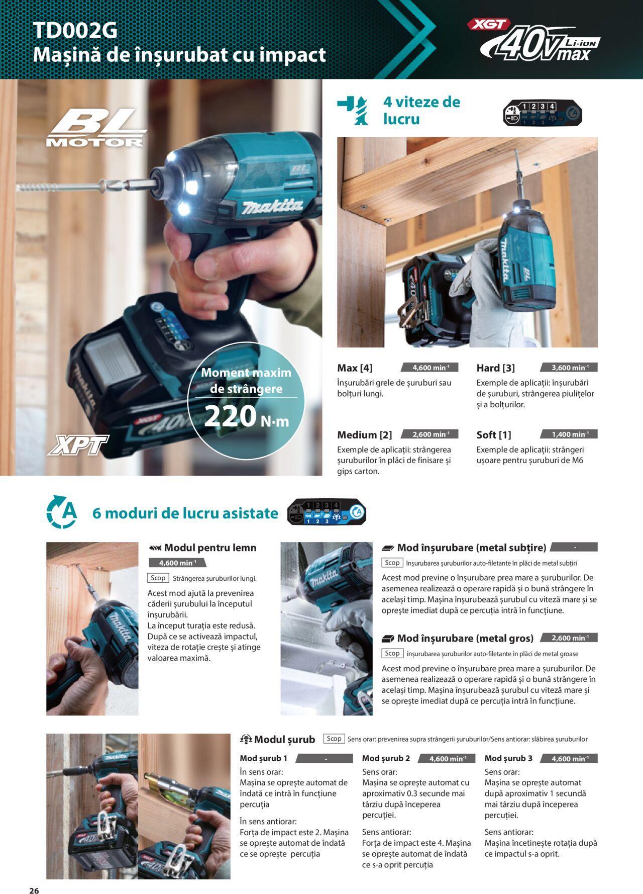 makita - Makita catalog - Masini profesionale Makita XGT de joi 20.06.2024 - page: 26