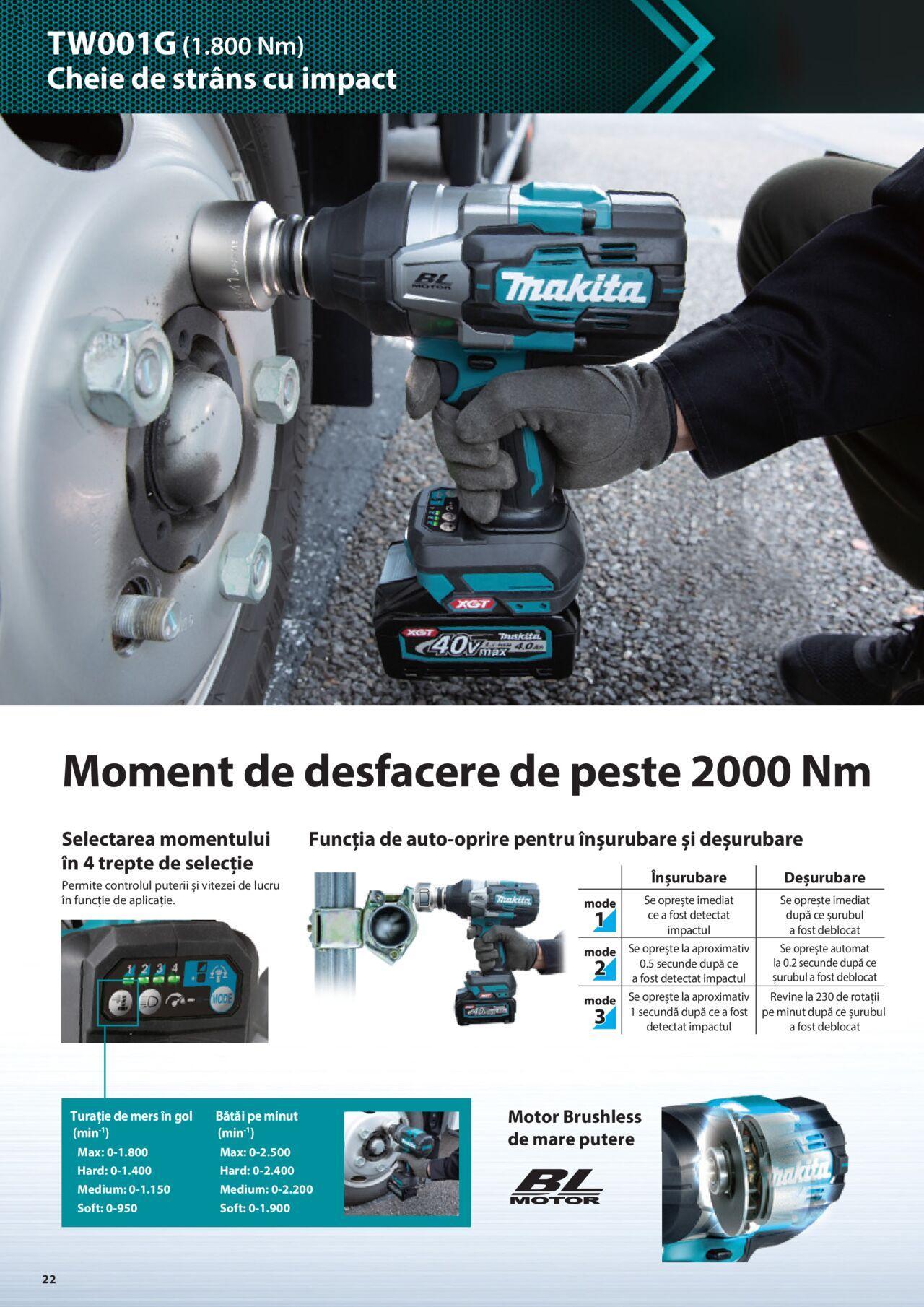 makita - Makita catalog - Masini profesionale Makita XGT de joi 20.06.2024 - page: 22