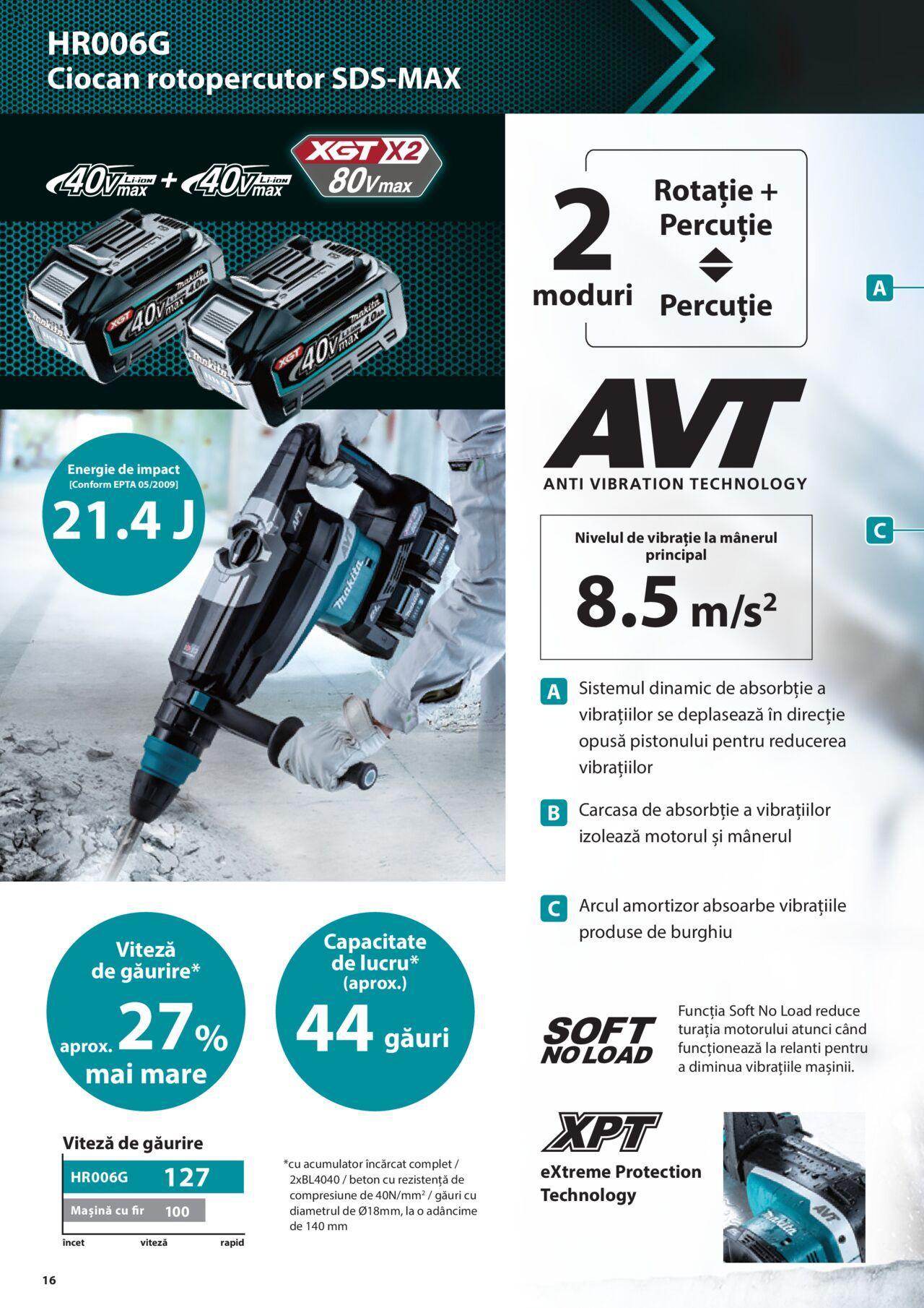 makita - Makita catalog - Masini profesionale Makita XGT de joi 20.06.2024 - page: 16