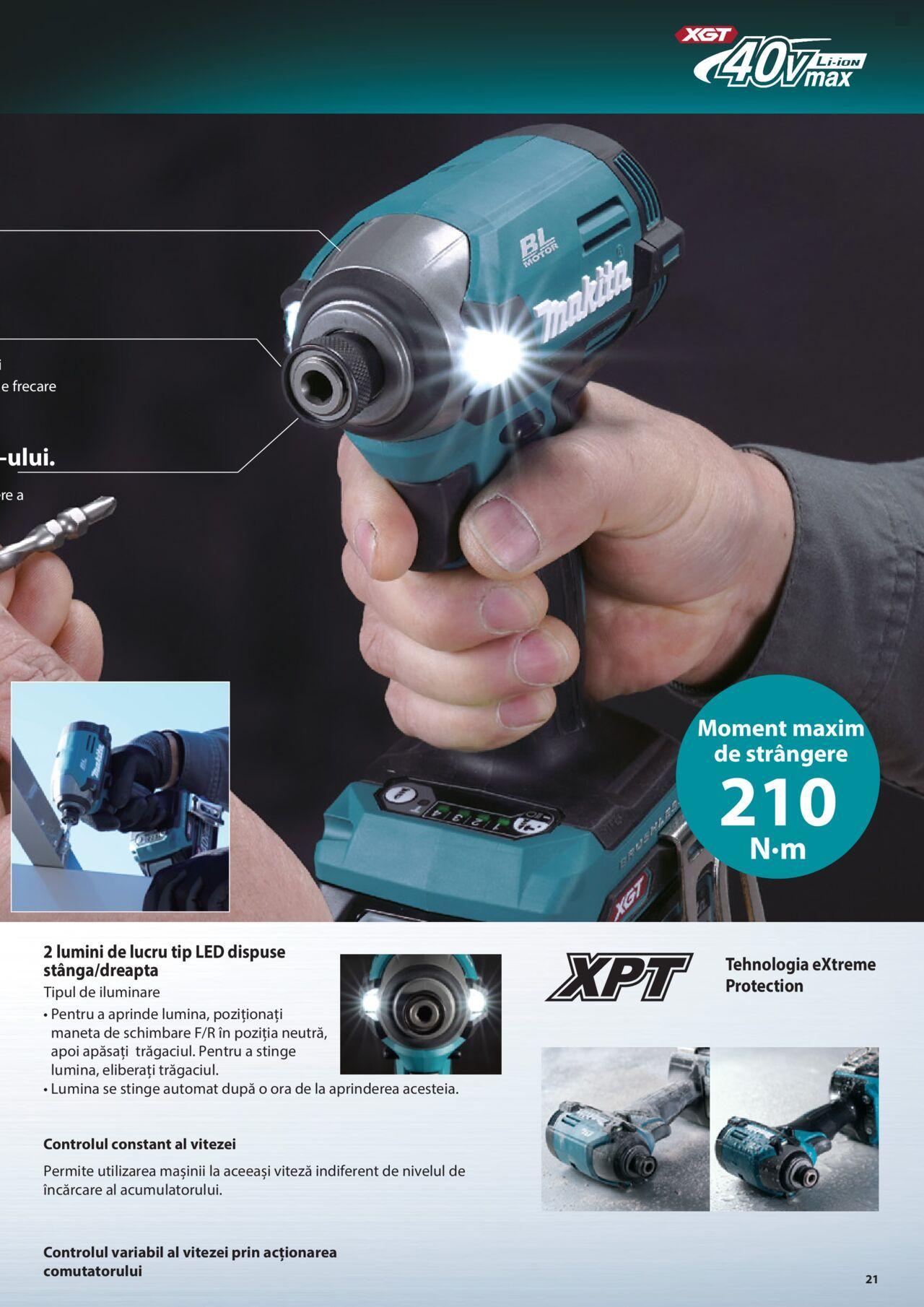 makita - Makita catalog - Masini profesionale Makita XGT de joi 20.06.2024 - page: 21