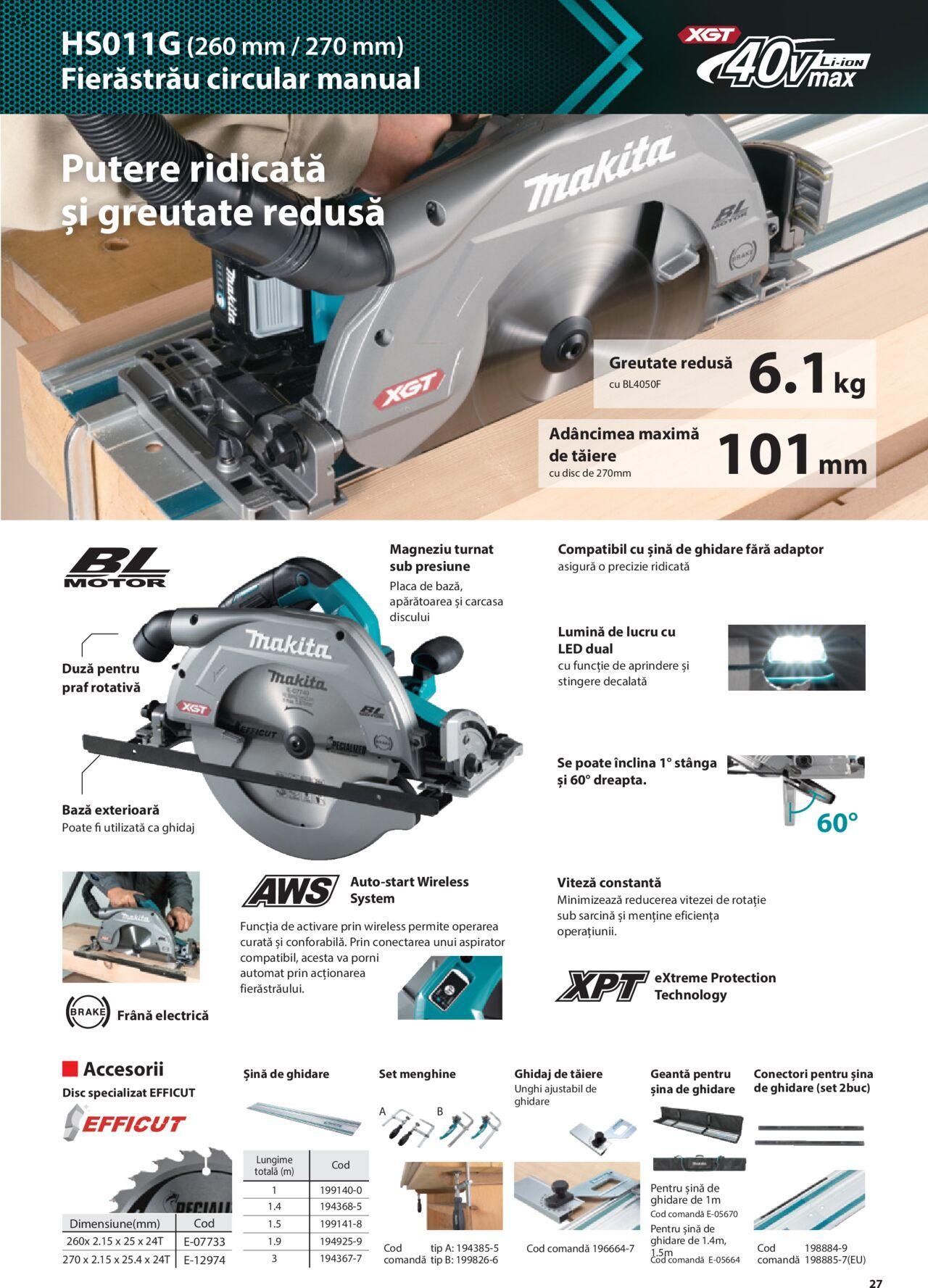 makita - Makita catalog - Masini profesionale Makita XGT de joi 20.06.2024 - page: 27