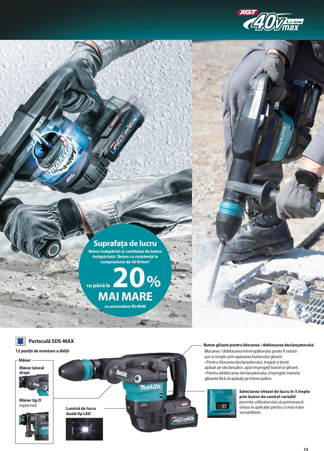 makita - Makita catalog - Masini profesionale Makita XGT de joi 20.06.2024 - page: 13