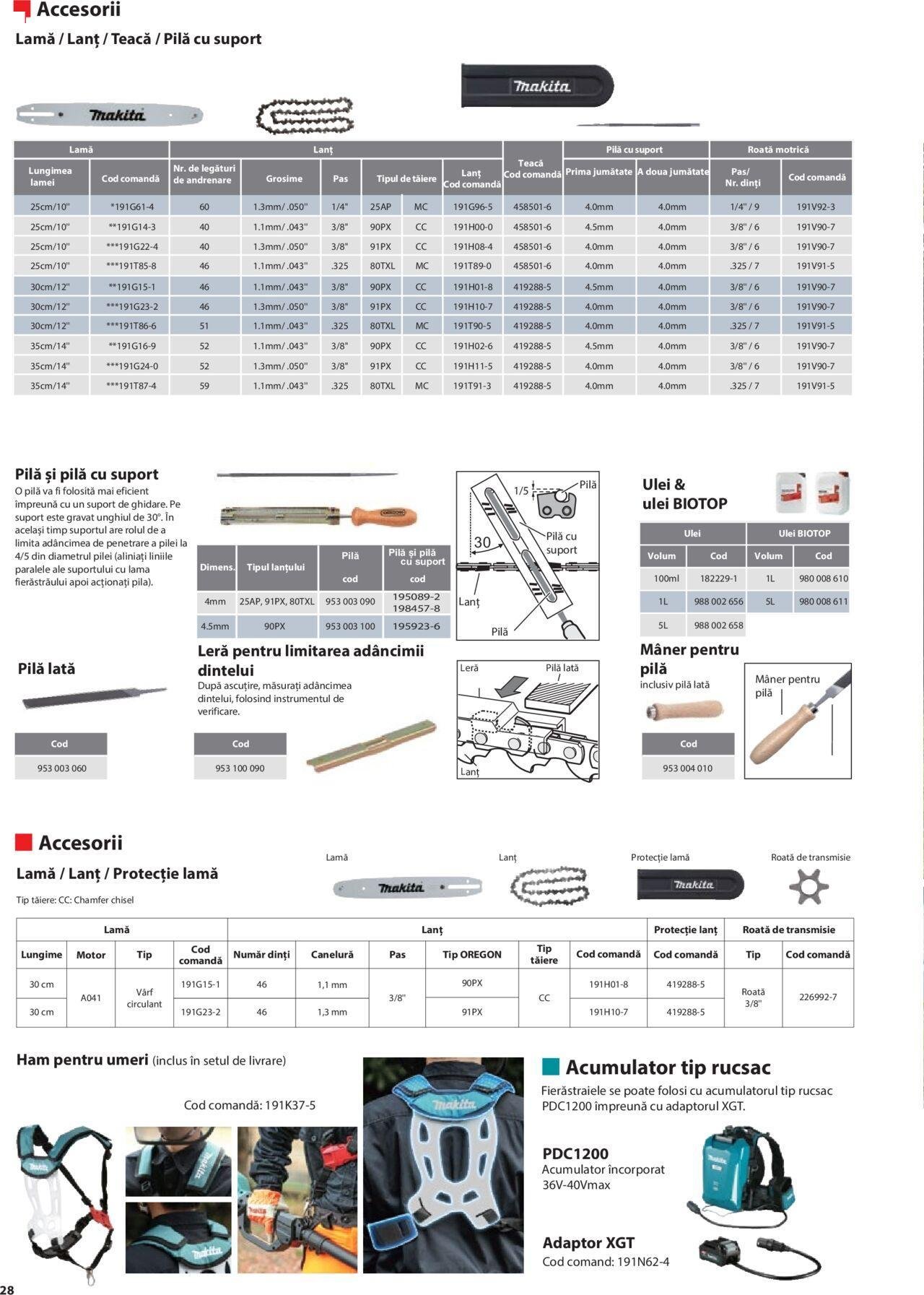 makita - Makita catalog - Masini de gradina Makita XGT de joi 20.06.2024 - page: 28