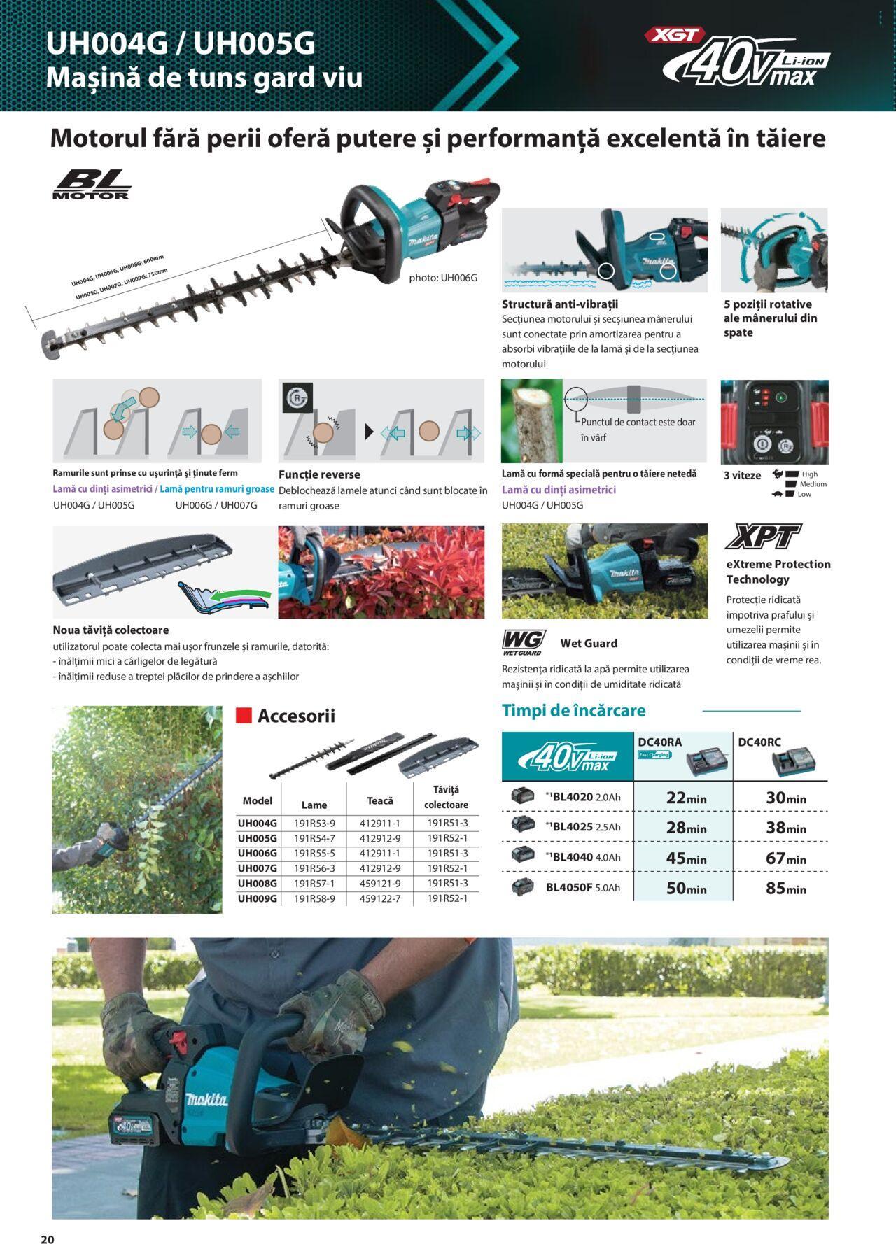 makita - Makita catalog - Masini de gradina Makita XGT de joi 20.06.2024 - page: 20