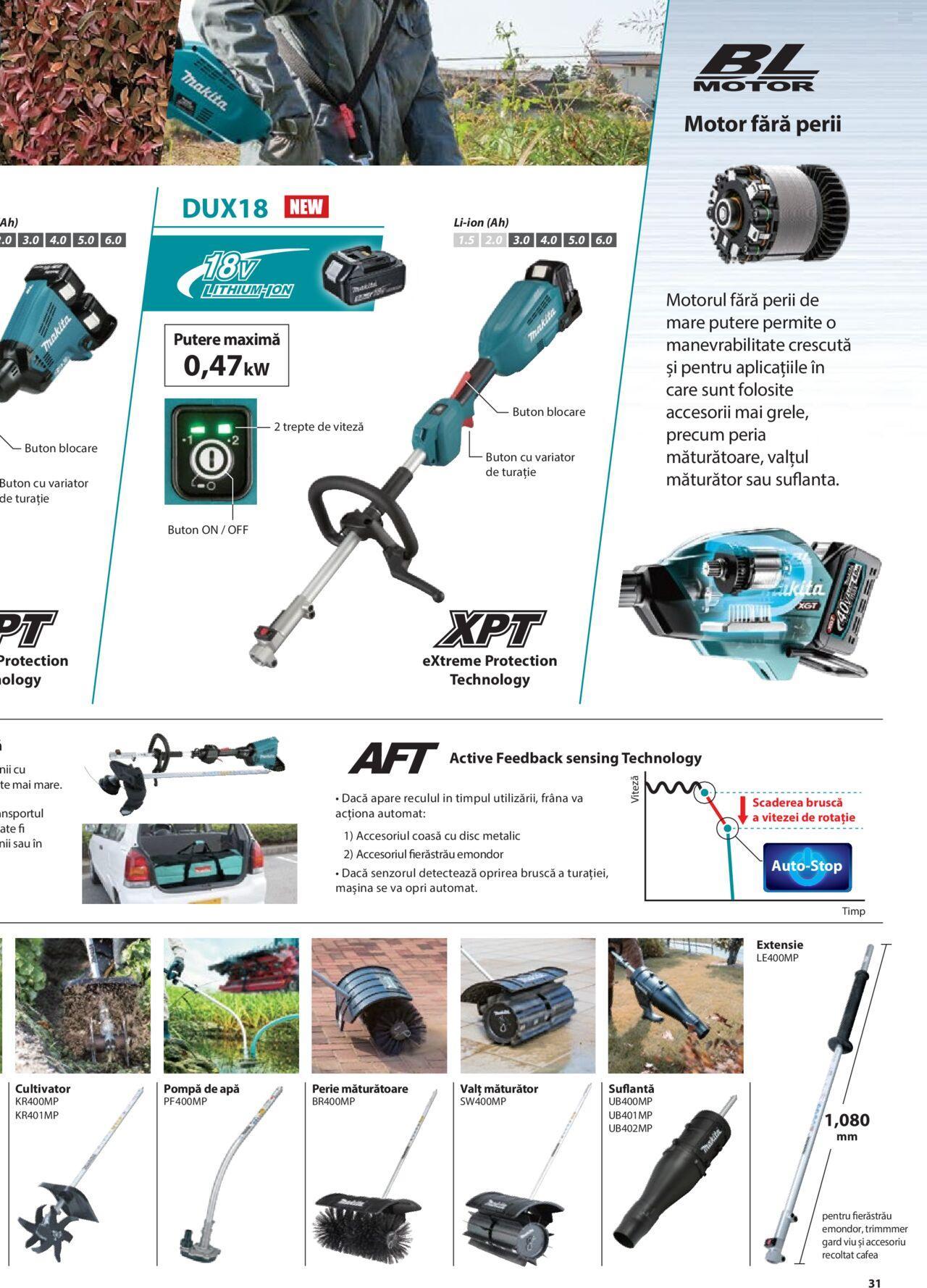 makita - Makita catalog - Masini de gradina Makita XGT de joi 20.06.2024 - page: 31