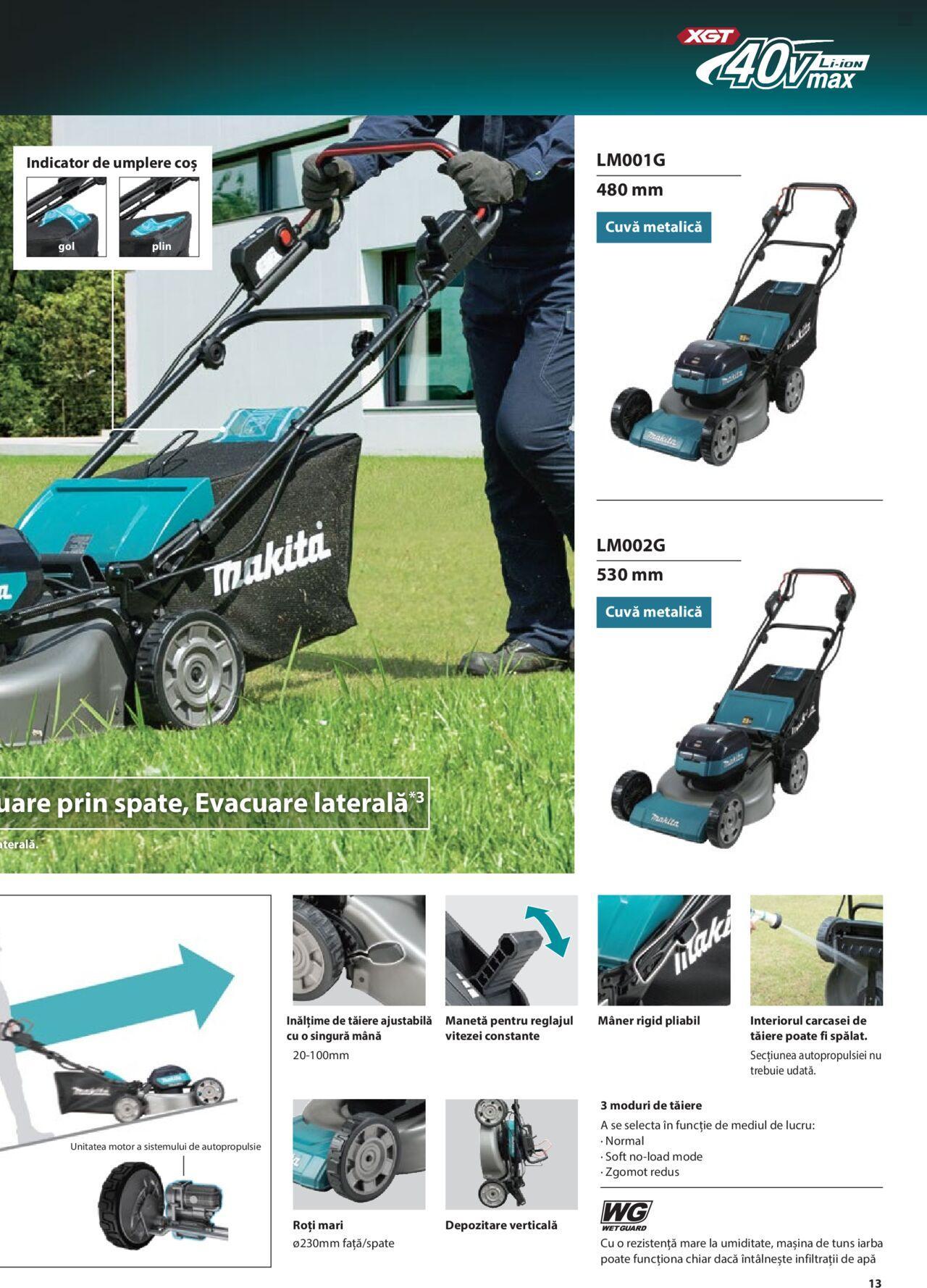 makita - Makita catalog - Masini de gradina Makita XGT de joi 20.06.2024 - page: 13