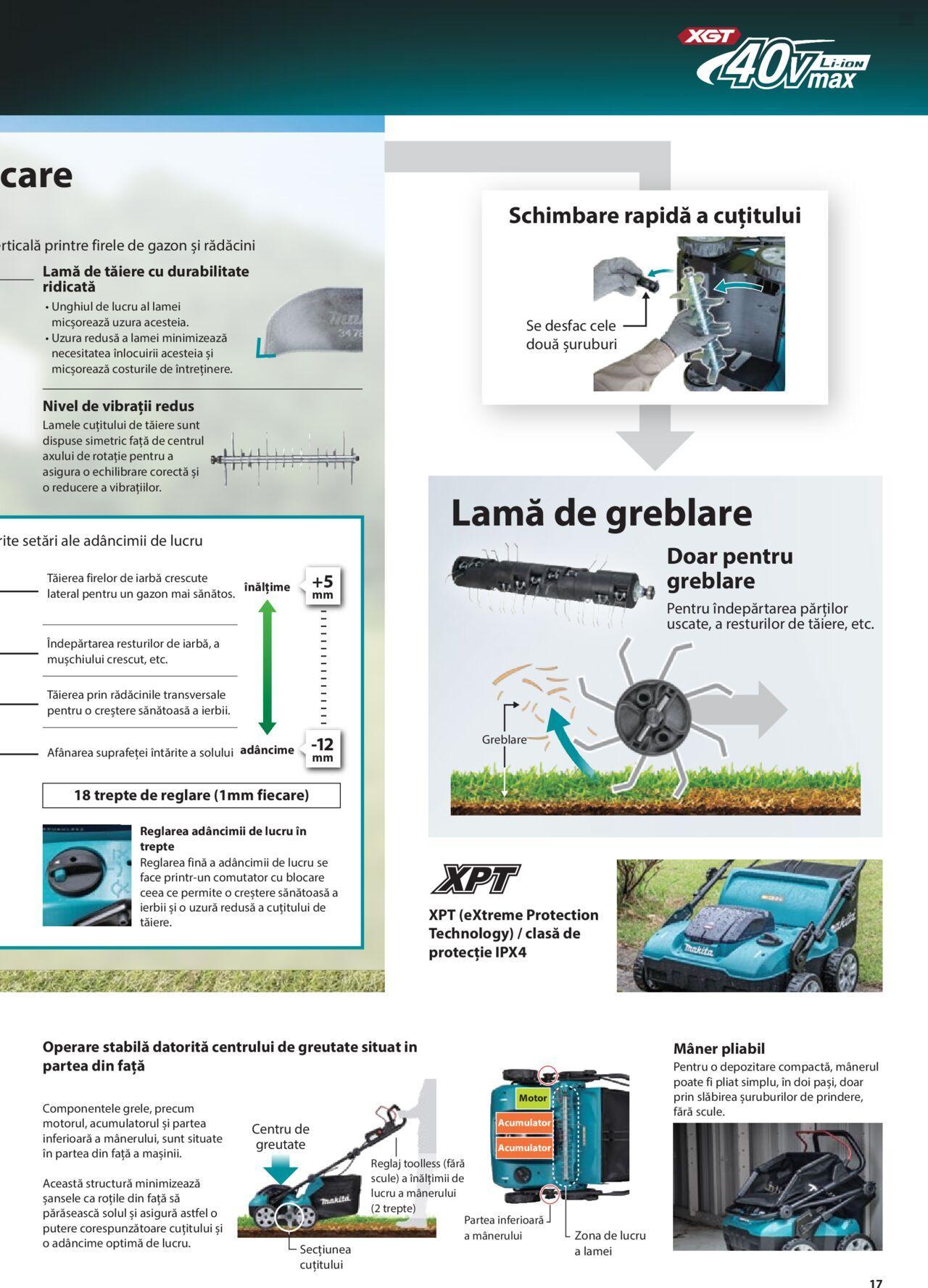 makita - Makita catalog - Masini de gradina Makita XGT de joi 20.06.2024 - page: 17