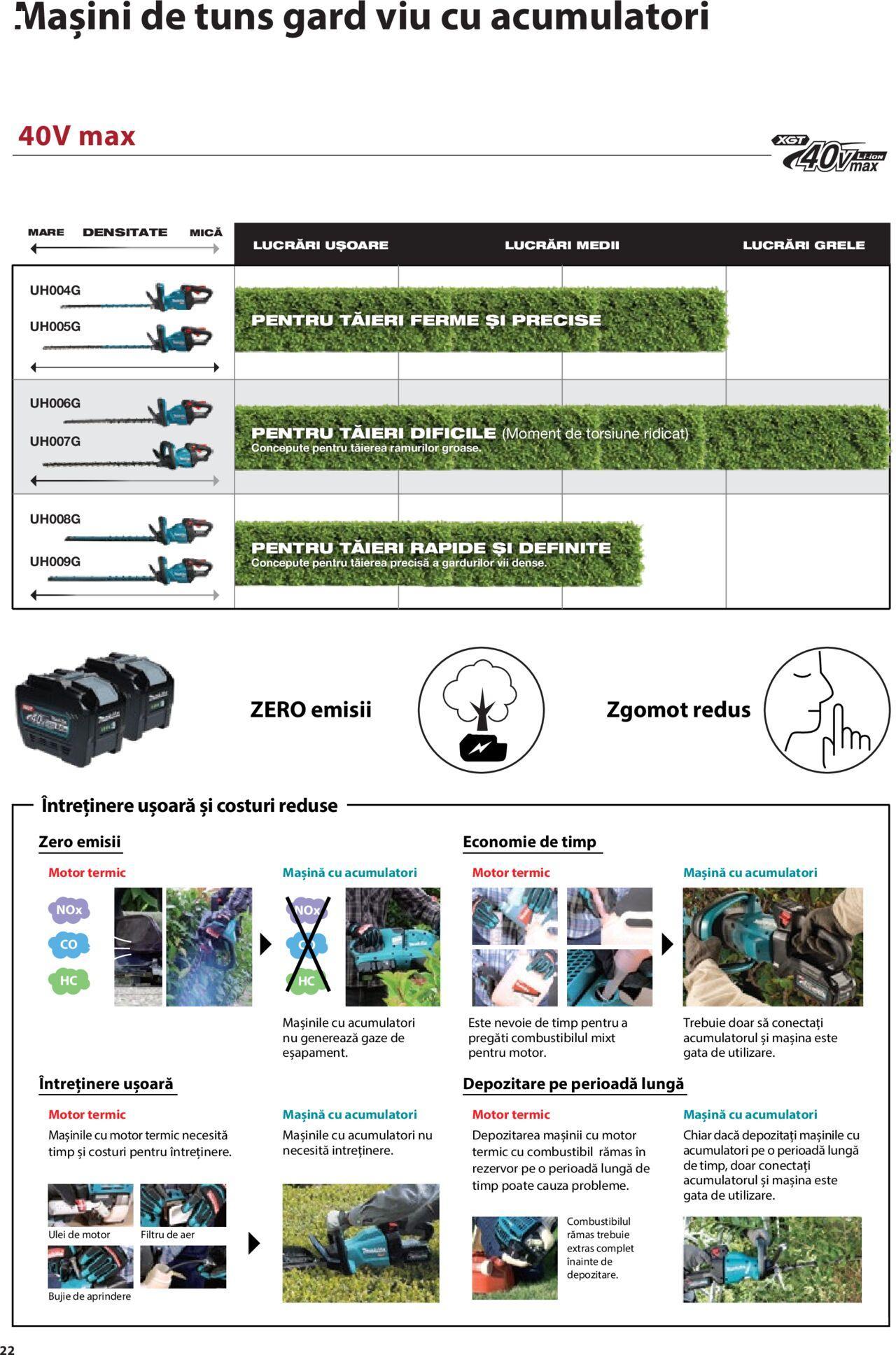 makita - Makita catalog - Masini de gradina Makita XGT de joi 20.06.2024 - page: 22