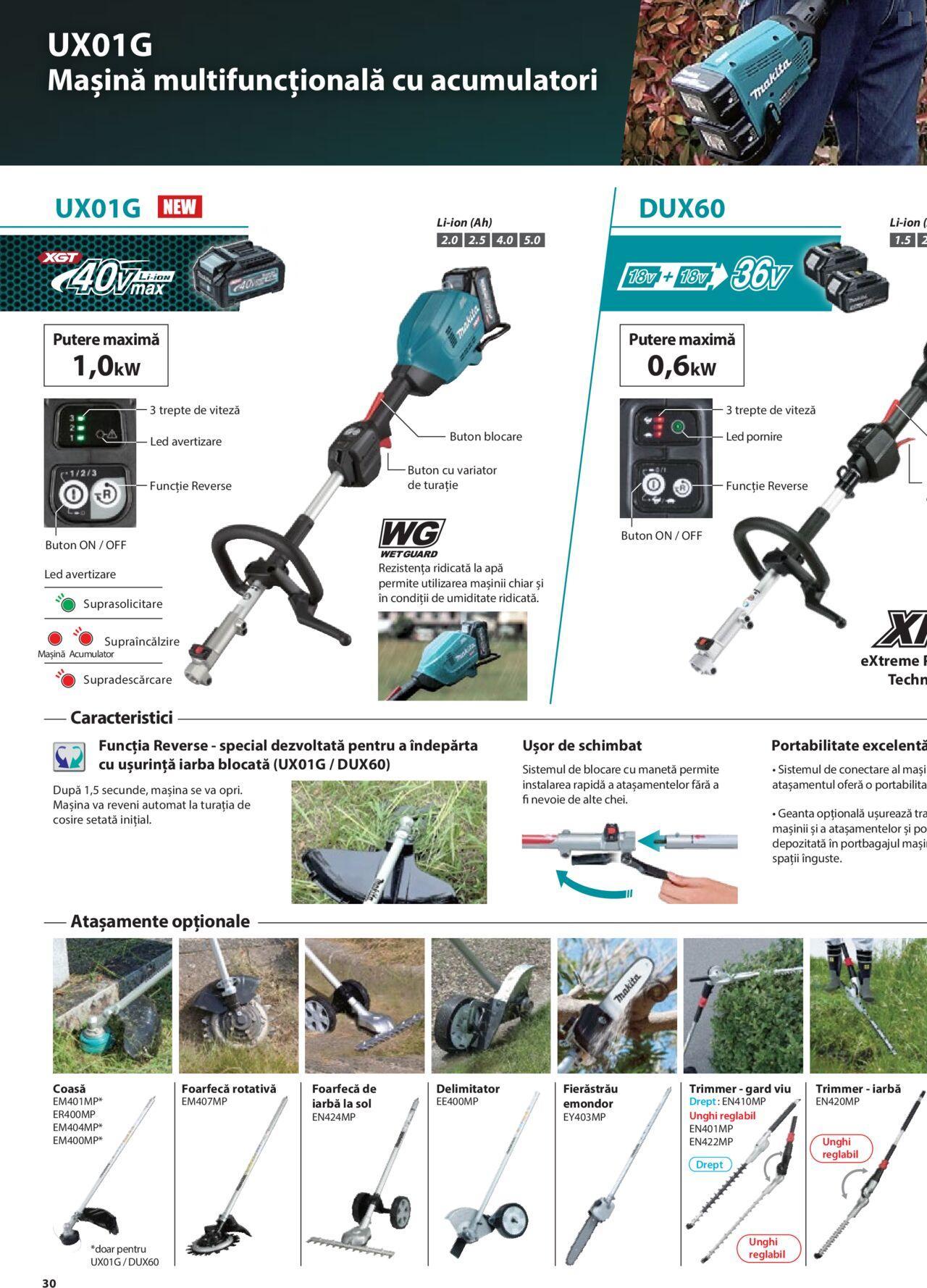 makita - Makita catalog - Masini de gradina Makita XGT de joi 20.06.2024 - page: 30