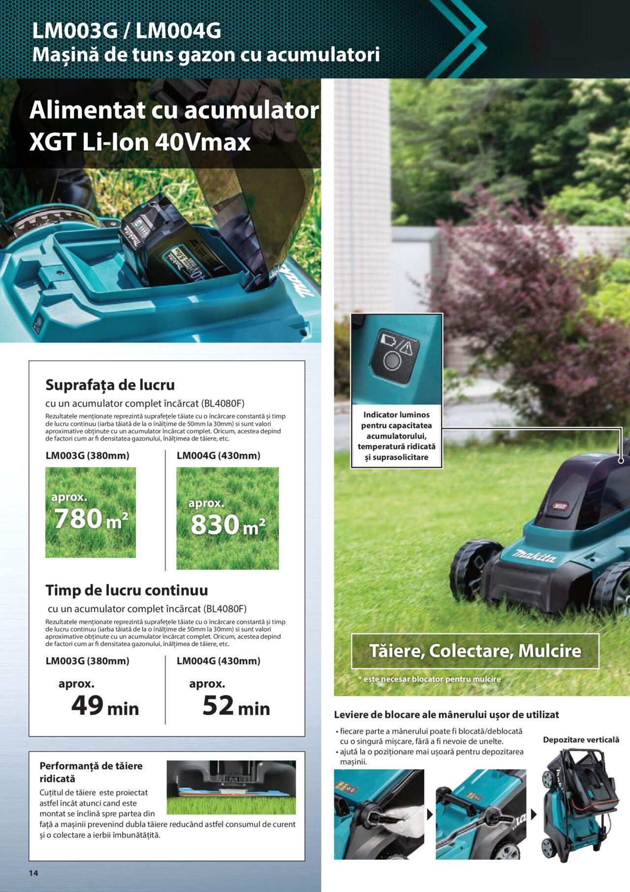 makita - Makita catalog - Masini de gradina Makita XGT de joi 20.06.2024 - page: 14