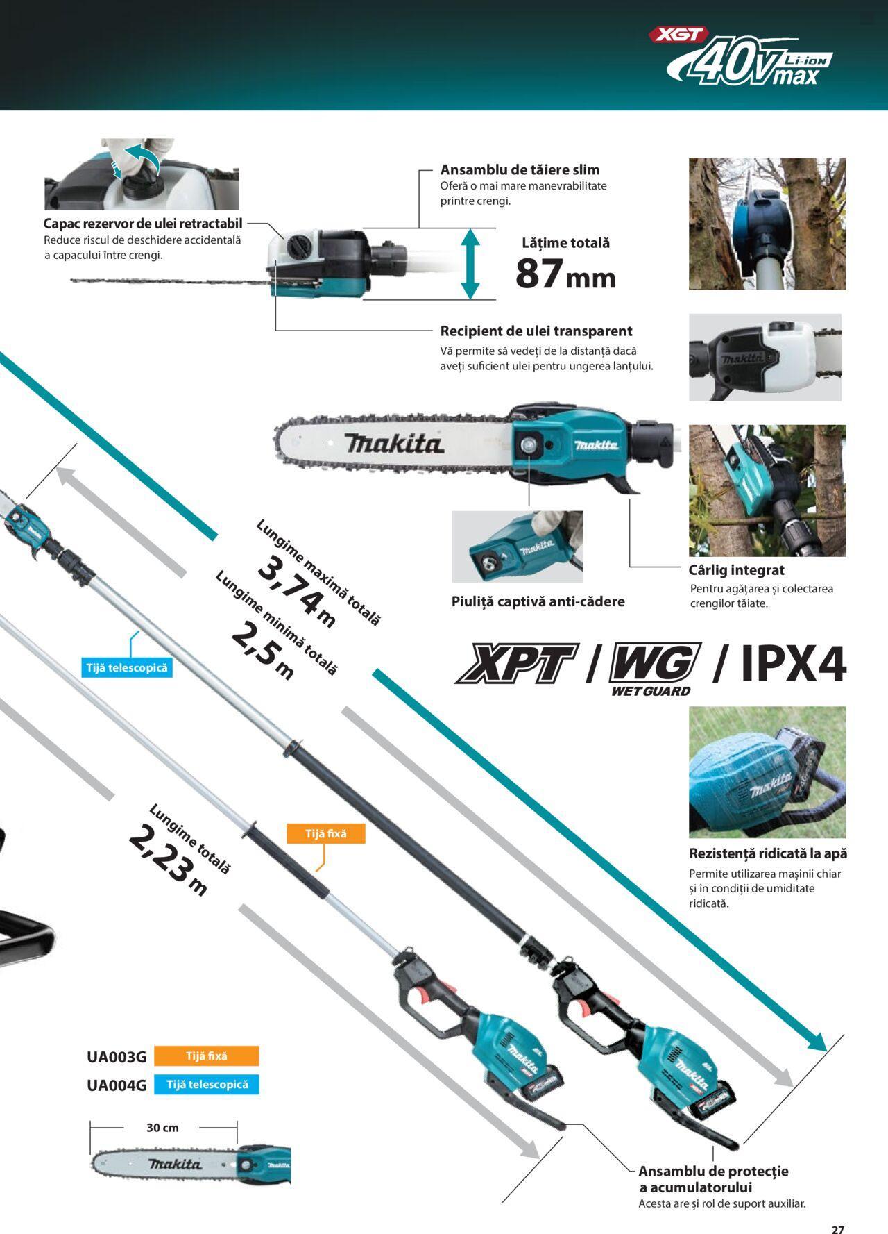 makita - Makita catalog - Masini de gradina Makita XGT de joi 20.06.2024 - page: 27