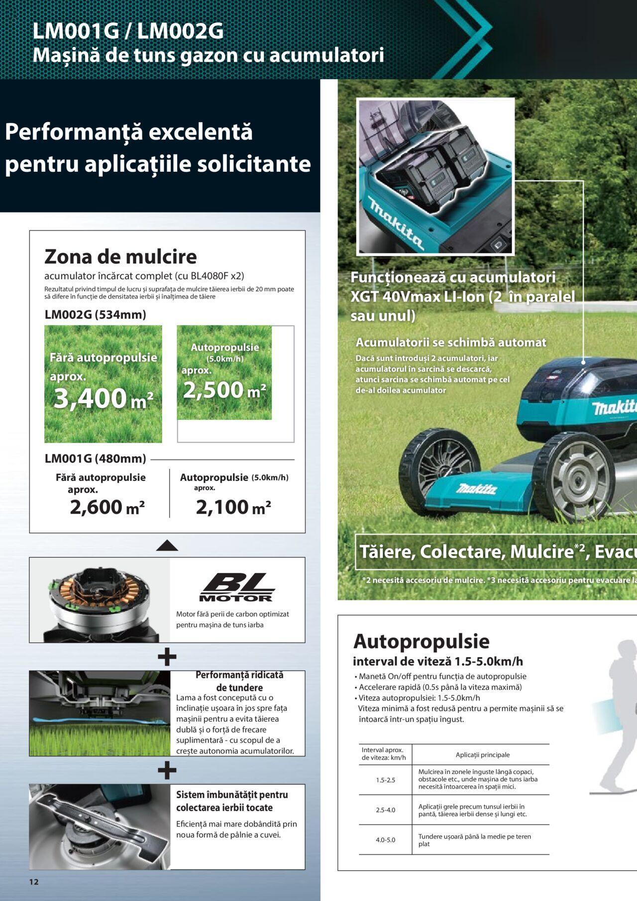 makita - Makita catalog - Masini de gradina Makita XGT de joi 20.06.2024 - page: 12