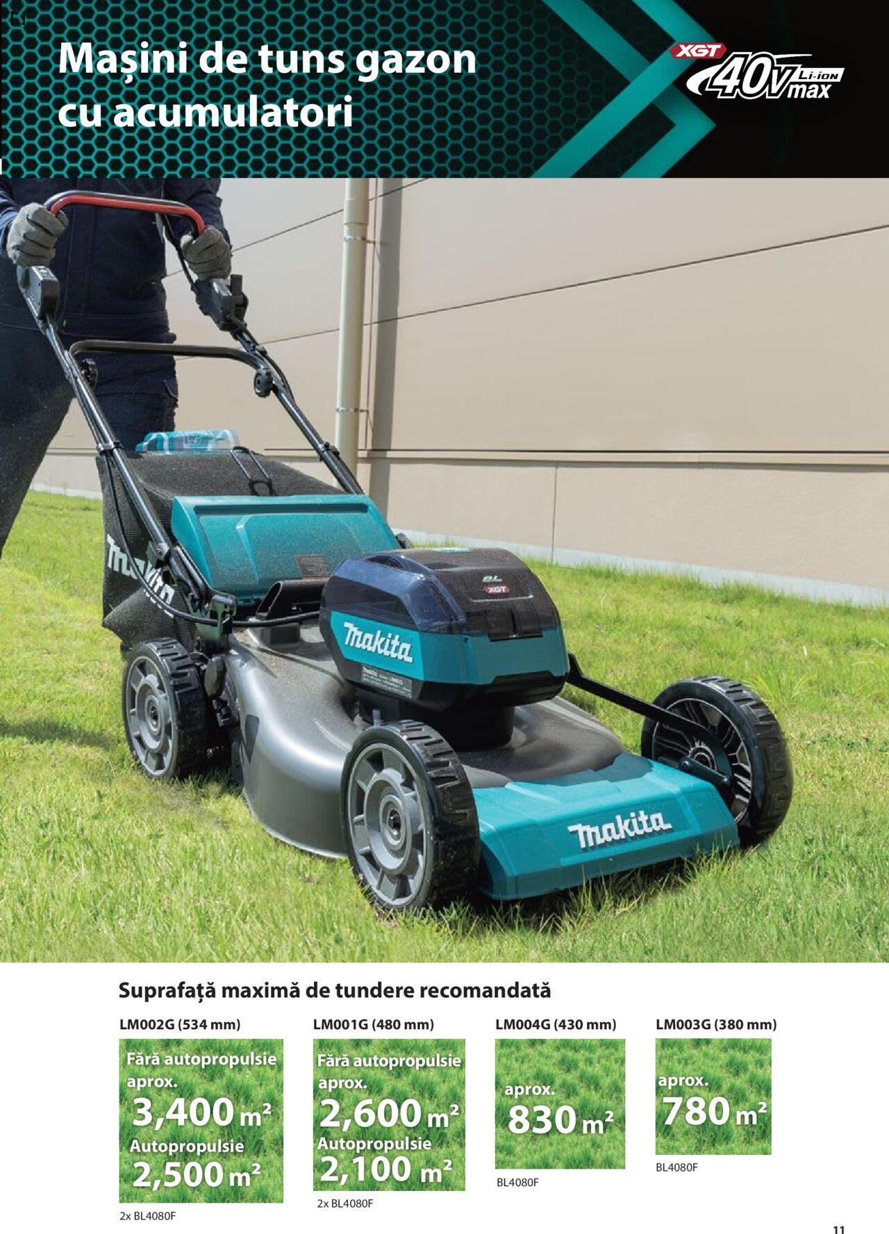 makita - Makita catalog - Masini de gradina Makita XGT de joi 20.06.2024 - page: 11