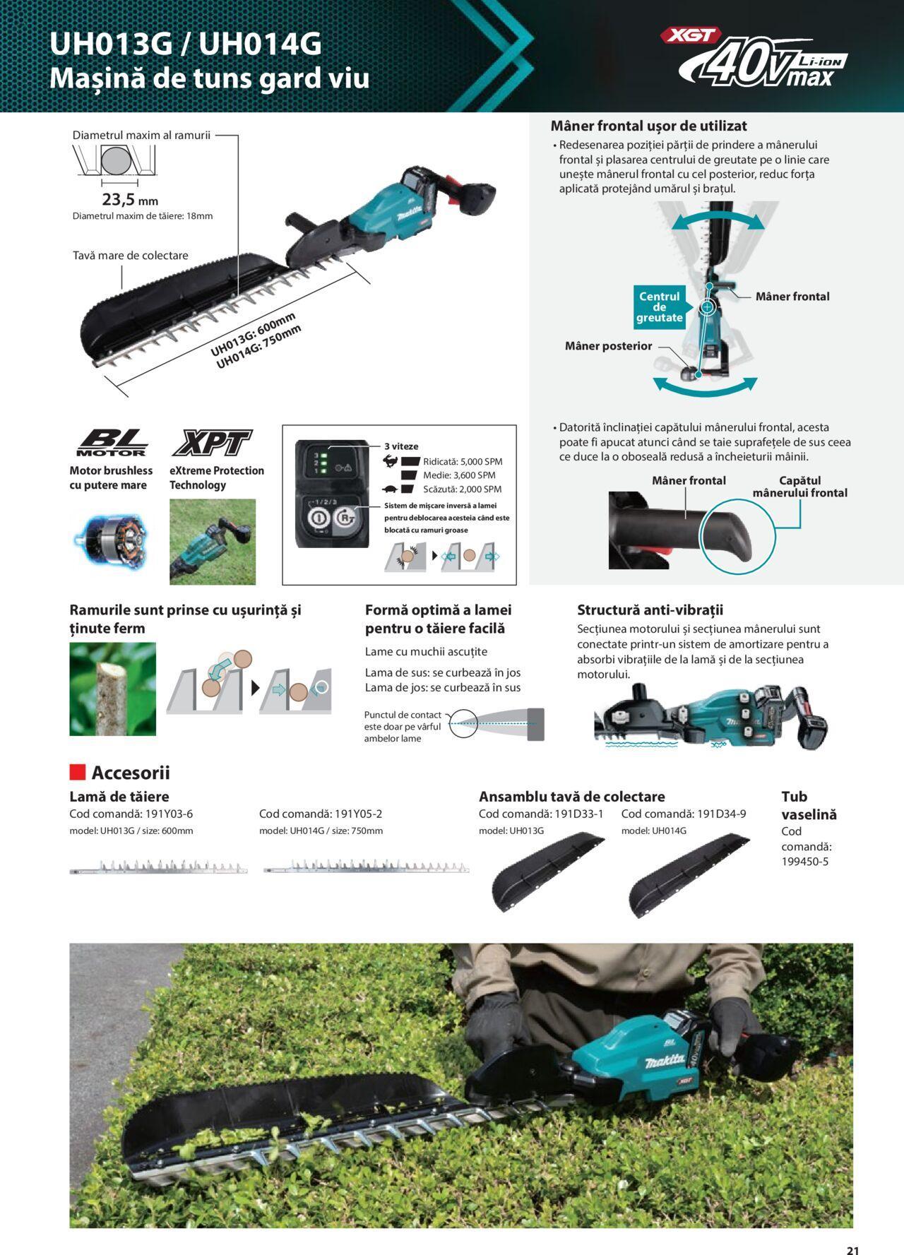 makita - Makita catalog - Masini de gradina Makita XGT de joi 20.06.2024 - page: 21