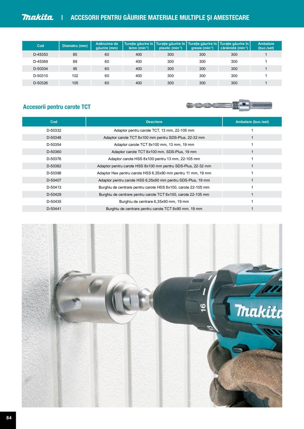 makita - Makita catalog - Accesorii de luni 25.03.2024 - page: 84