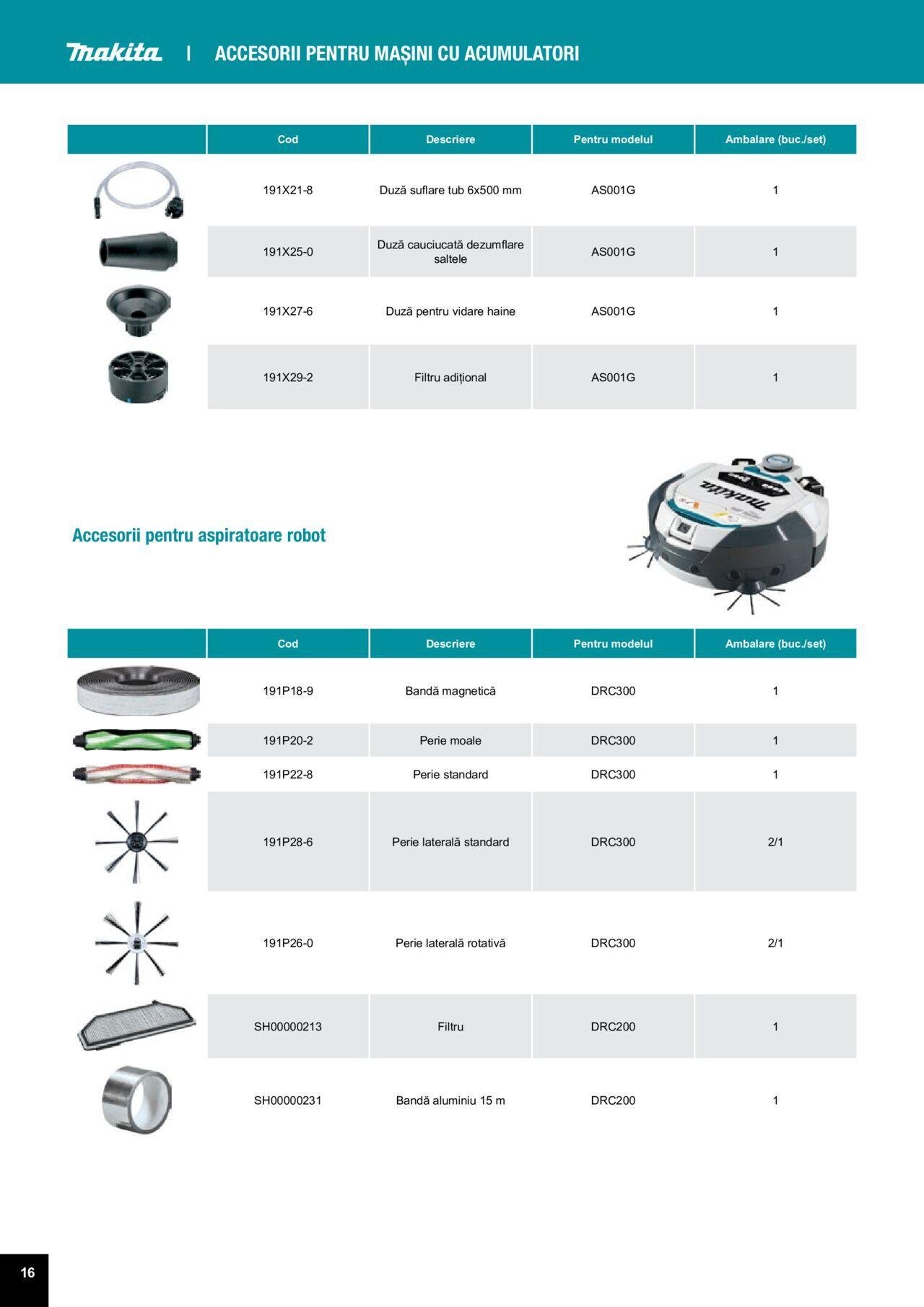 makita - Makita catalog - Accesorii de luni 25.03.2024 - page: 16