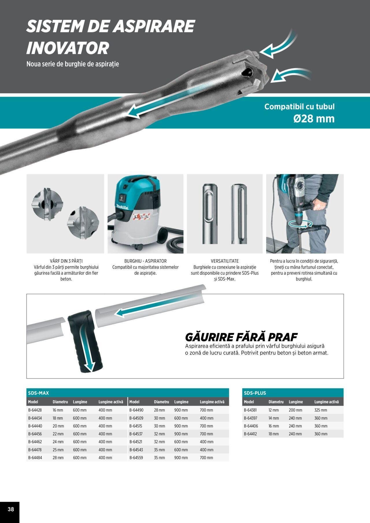 makita - Makita catalog - Accesorii de luni 25.03.2024 - page: 38